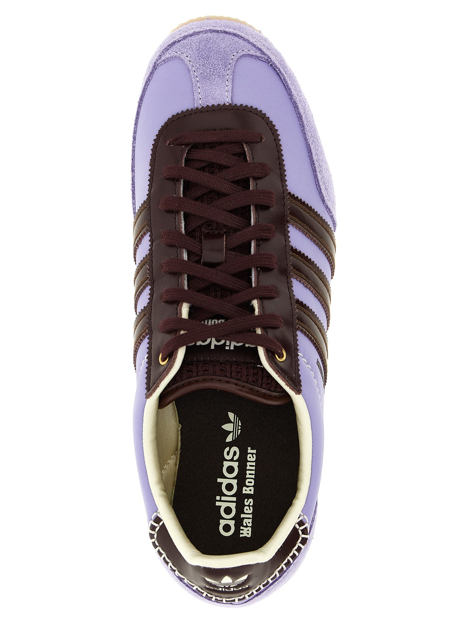 Adidas Originals X Wales Bonner Suede-leather Sneakers In Purple