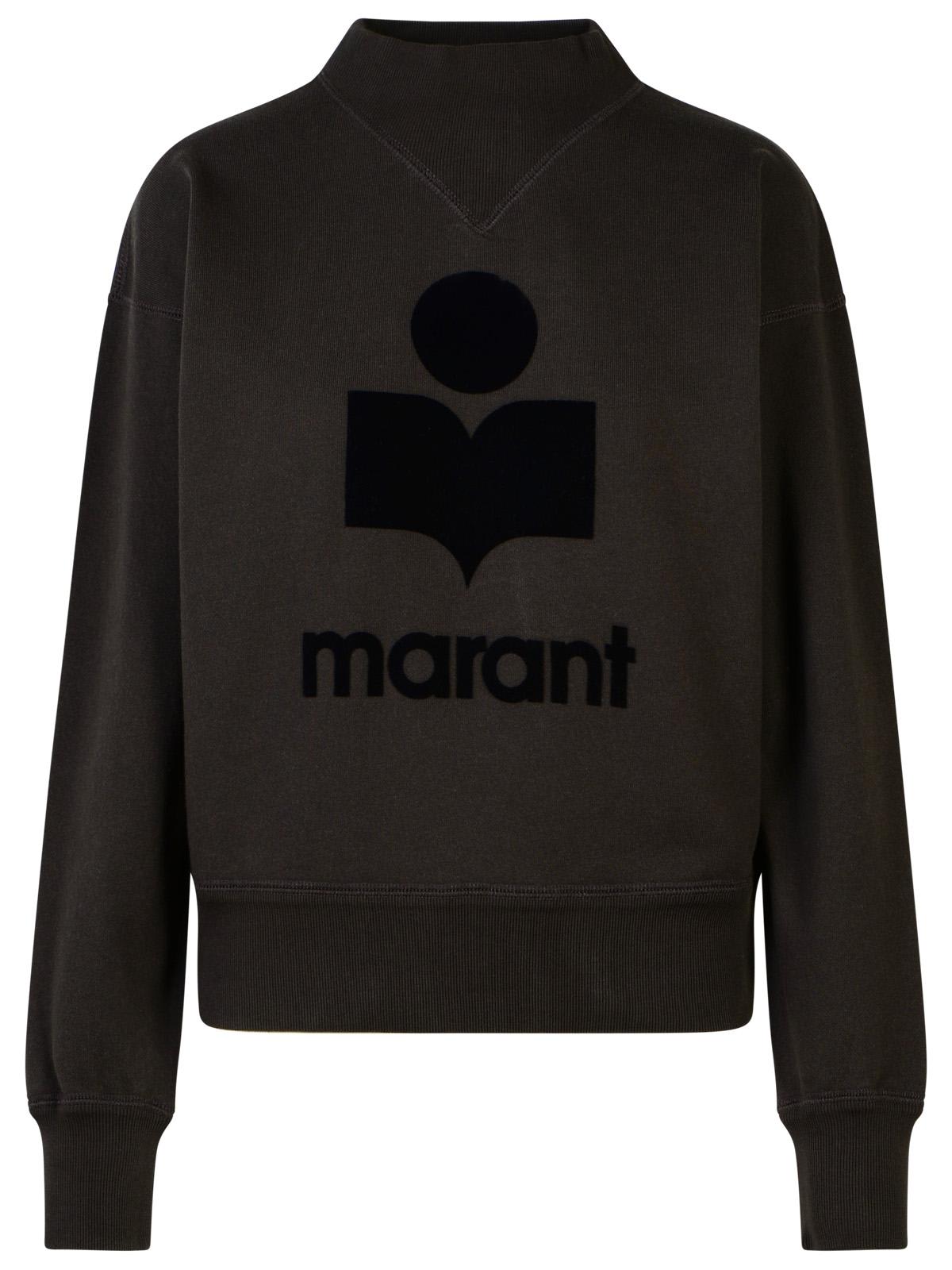 Isabel Marant Étoile Moby Black Cotton Blend Sweatshirt