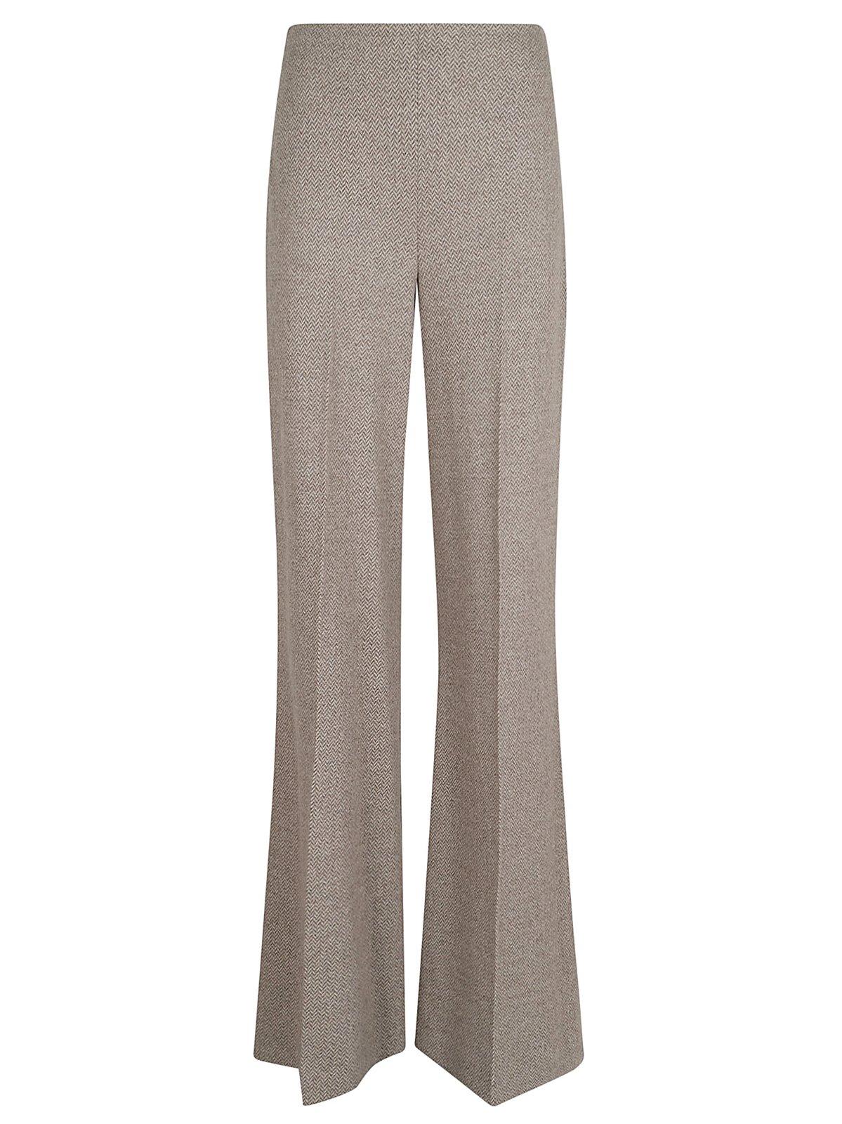 Isaiah Herringbone High-waist Trousers