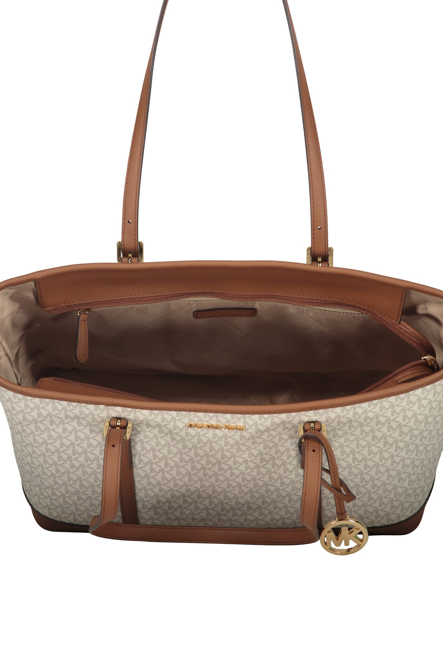 Michael Kors Logo Detail Tote Bag In White