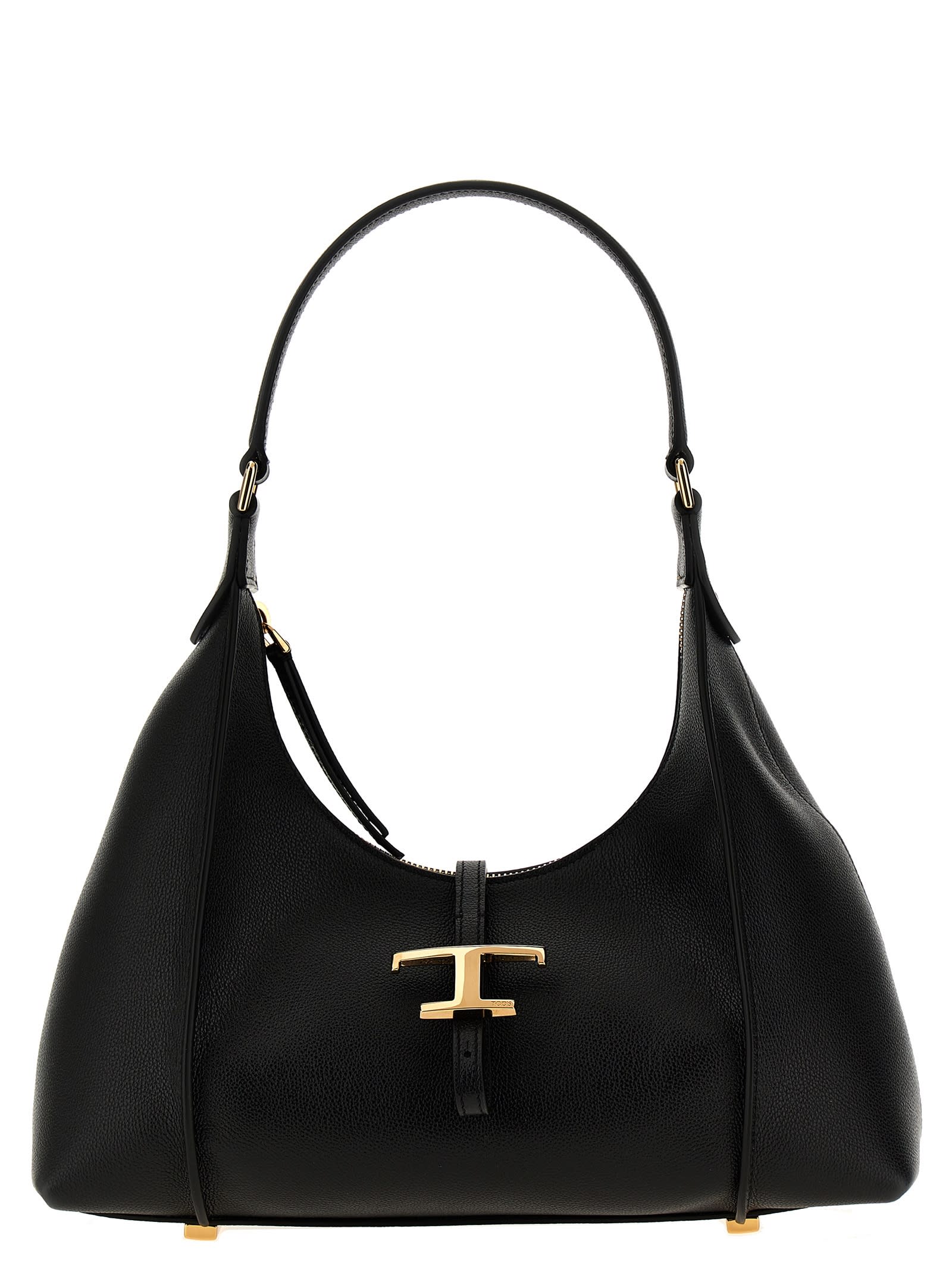 Shop Tod's T Timeless Small Shoulder Bag In Nero