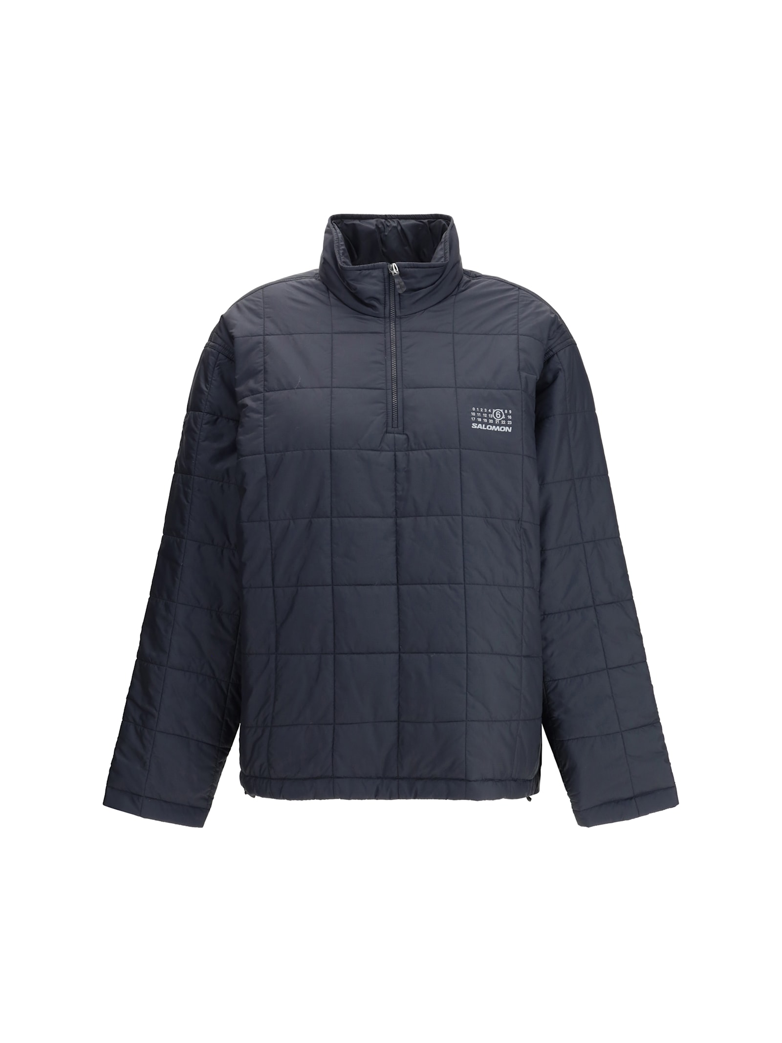 Mm6 Maison Margiela Quilted Half Zipped Jacket Salomon X Mm6 In Blue