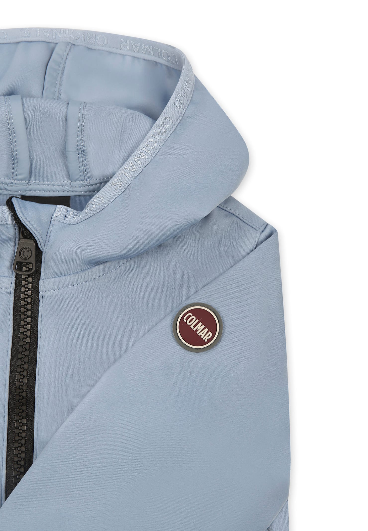 Colmar Light Blue Windbreaker Jacket For Baby Boy In Light Blue
