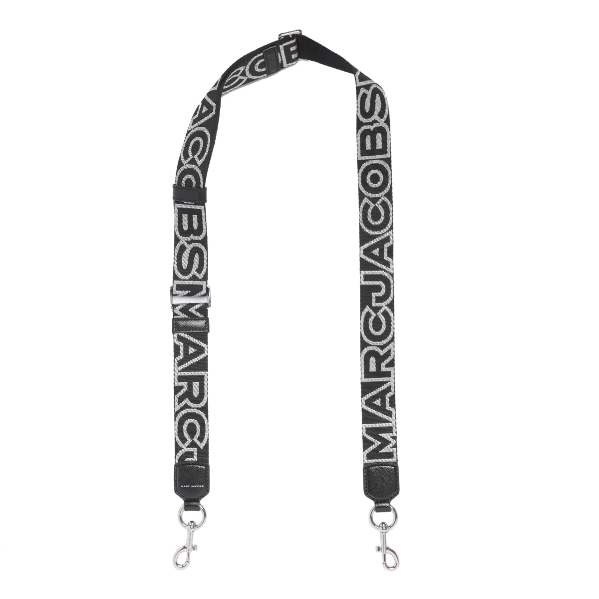 MARC JACOBS THE THIN OUTLINE LOGO WEBBING STRAP