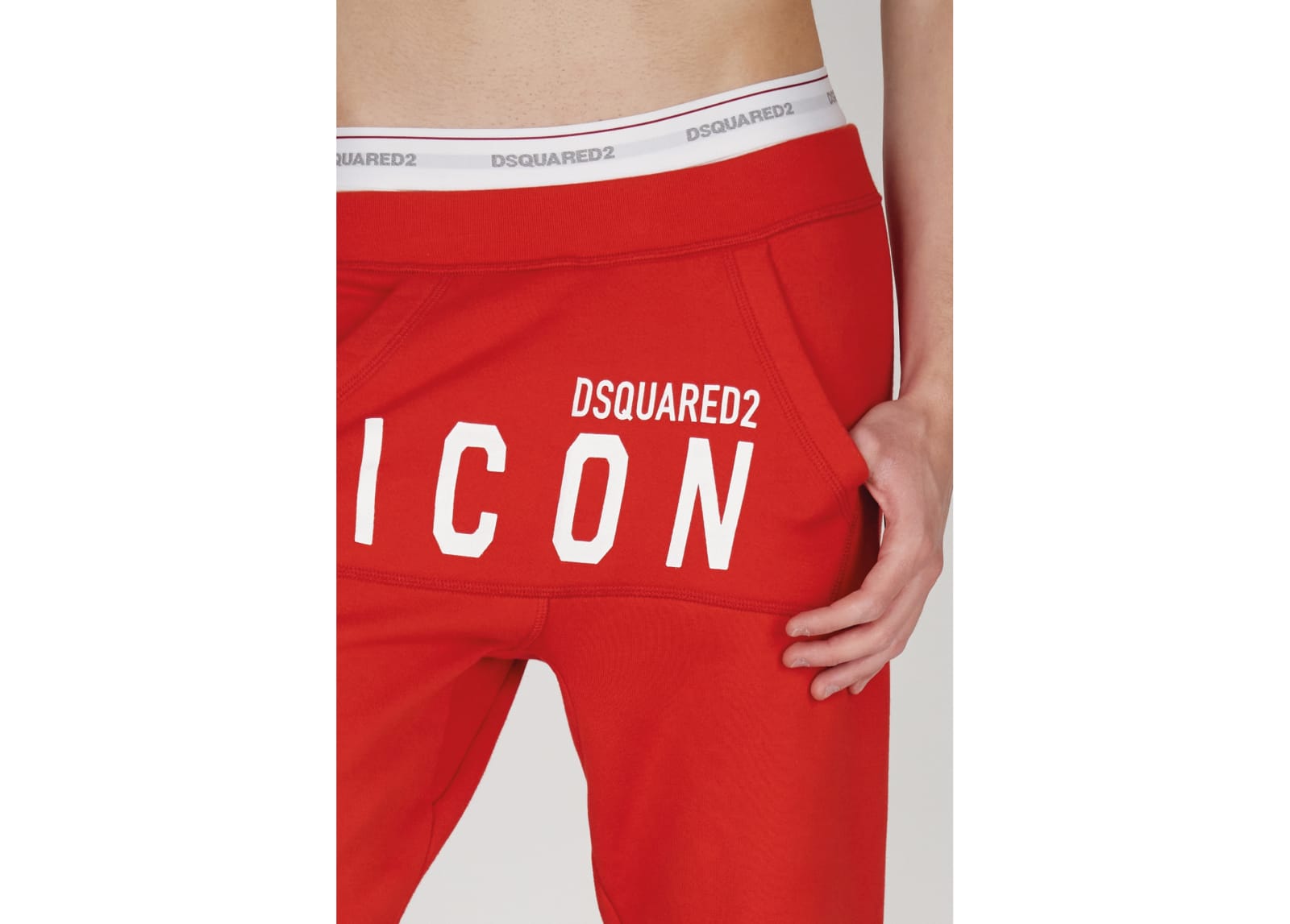 Shop Dsquared2 Pants In Red