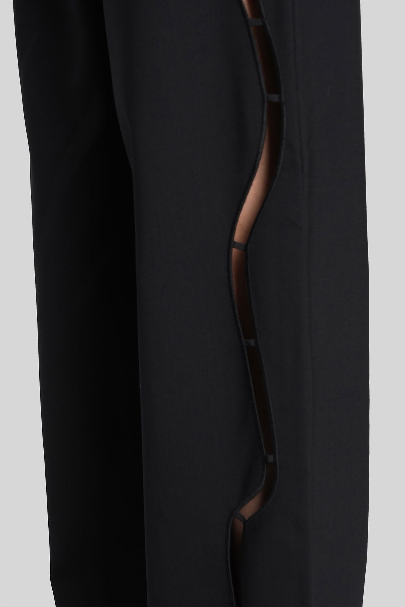 Christopher Esber Pants In Black Wool In Blue