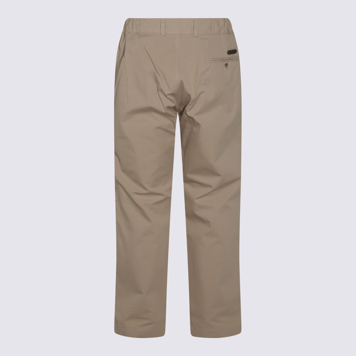 Moschino Relaxed Fit Trousers With Pockets And Loops In Brown