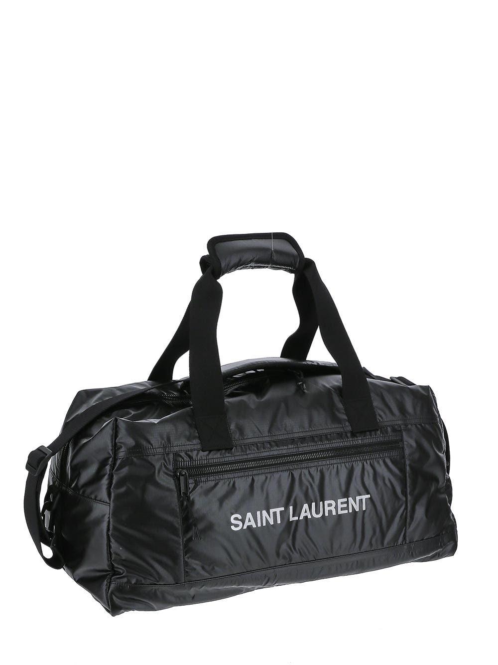 Shop Saint Laurent Nuxx Duffle Bag In Black