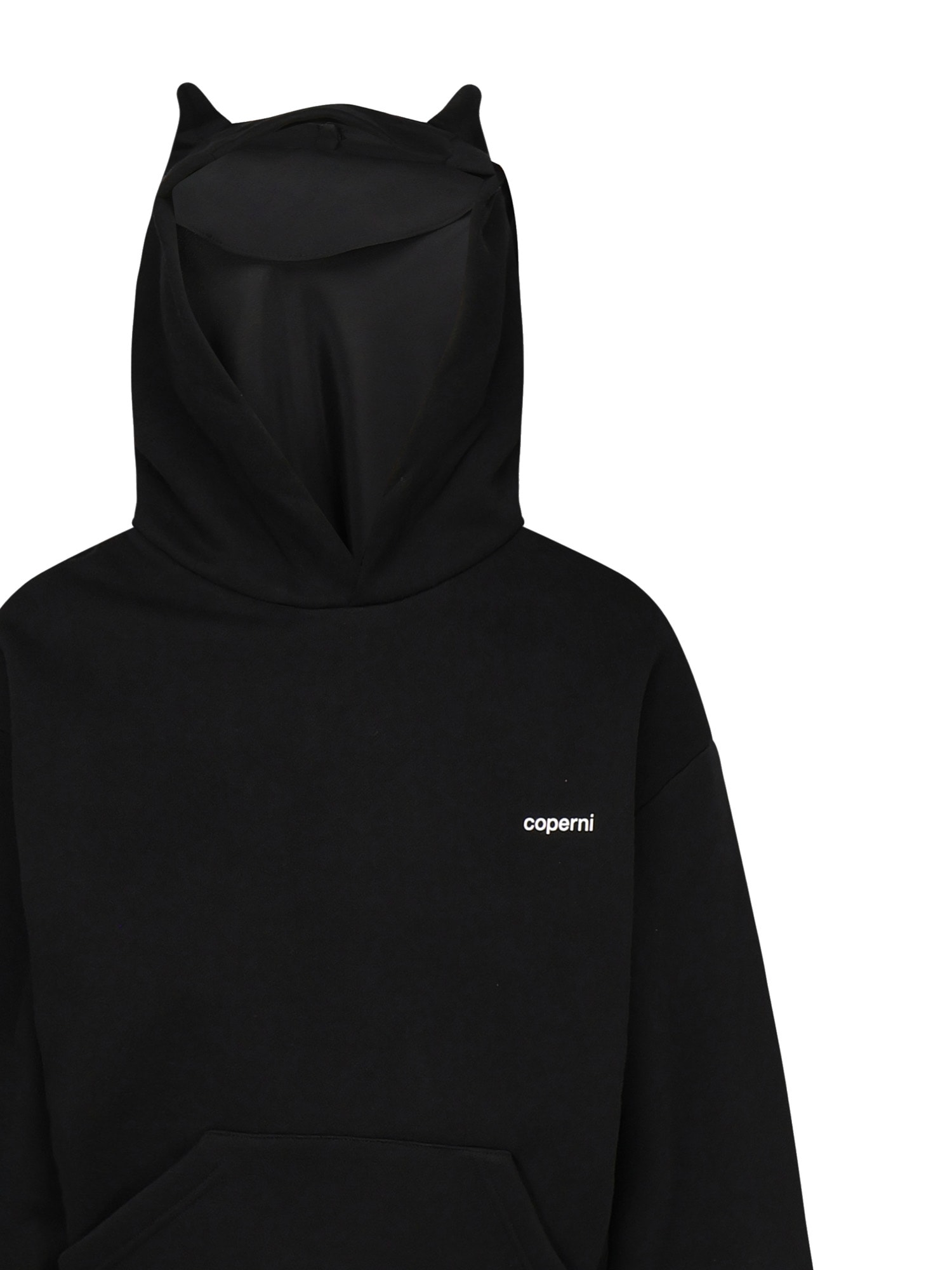 Coperni Horn Hoodie In Black