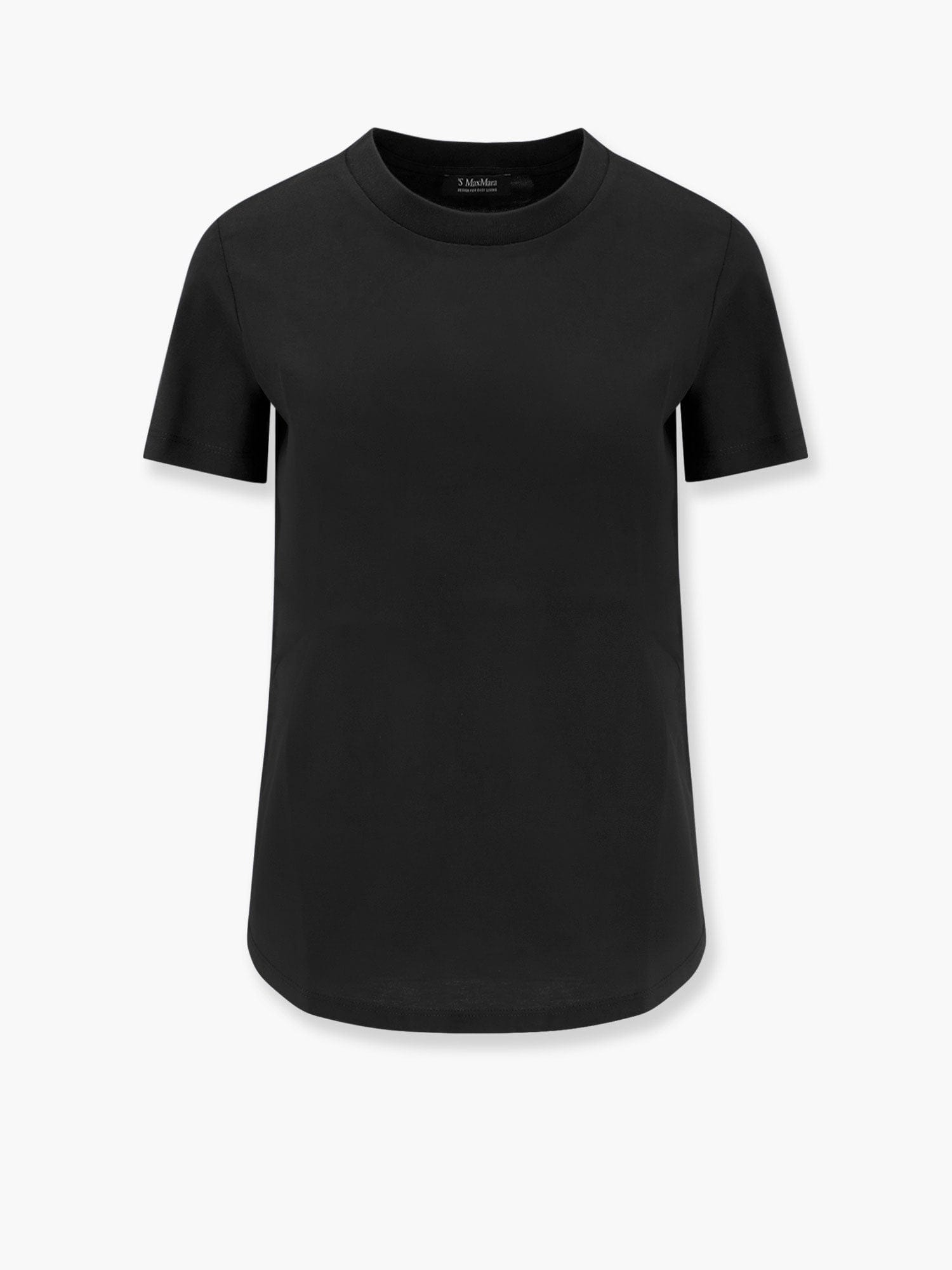 's Max Mara S Max Mara Reno Crew Neck Cotton T Shirt In Black