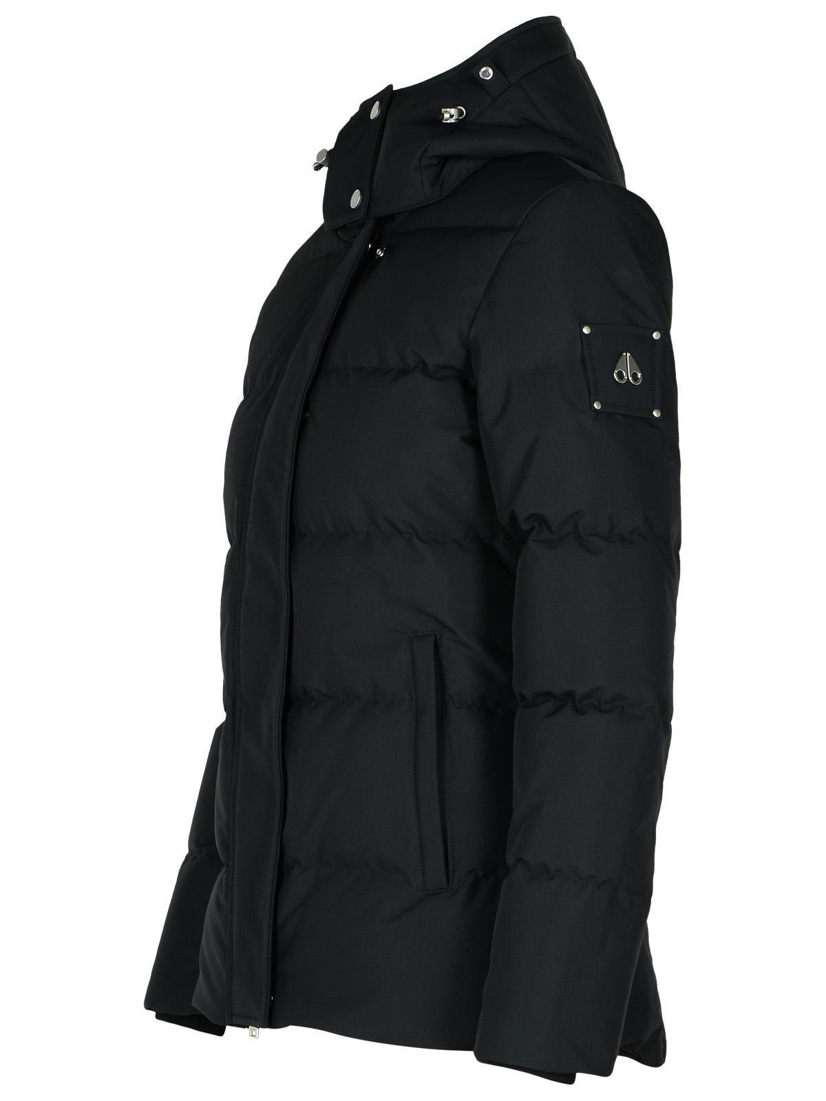 Moose Knuckles Cloud 3q Down Jacket With She In Blk W