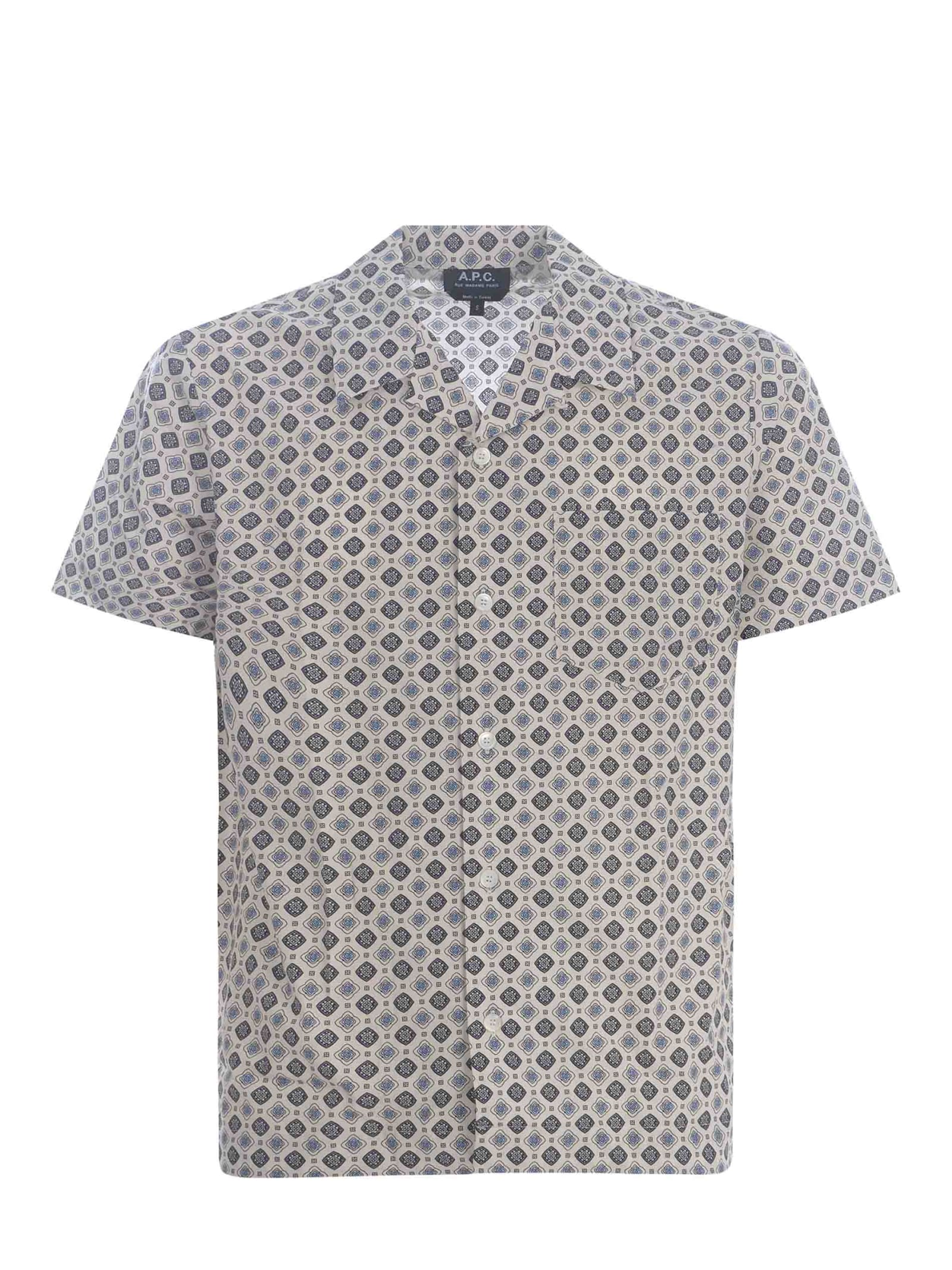 Shop Apc Shirt A.p.c. Lloyd Made Of Cotton In White