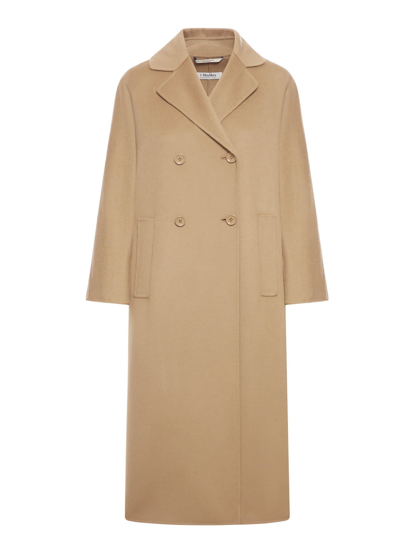 Shop 's Max Mara Capi Double Breasted Oversize Coat In Camel