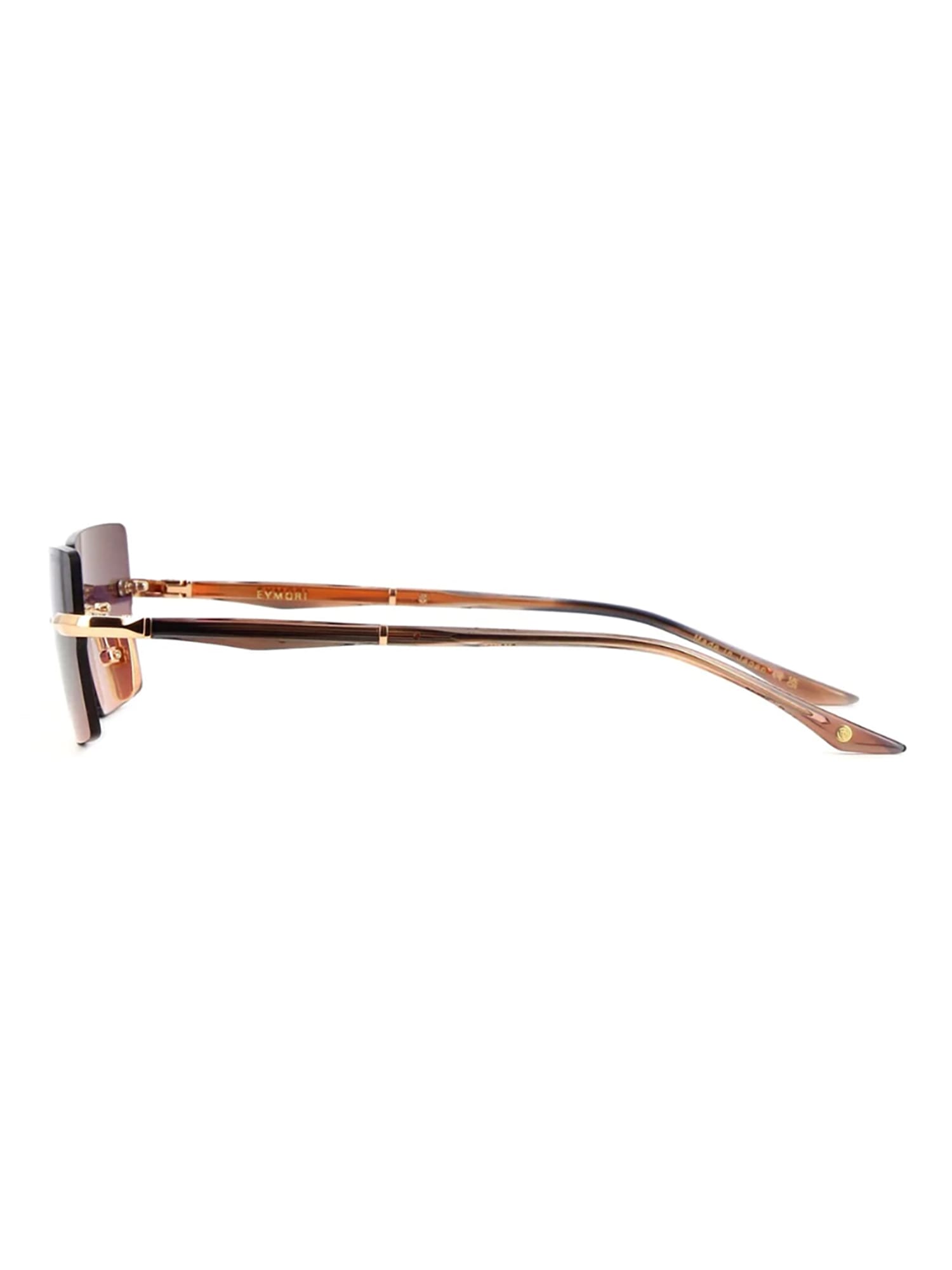 Shop Dita Dts462/a/02 Eymori Sunglasses In Rose Gold_el Mirage Swirl