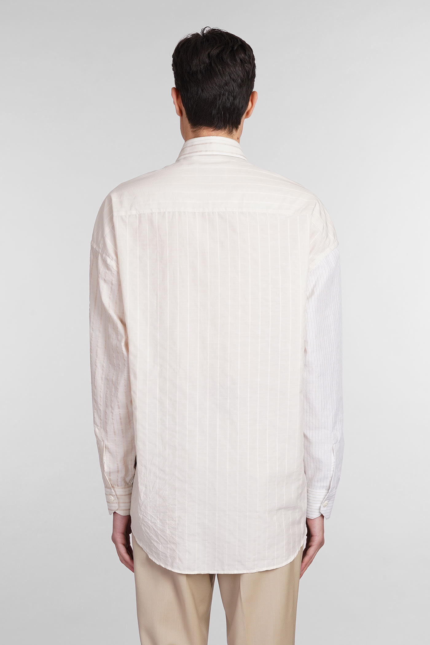 Shop Costumein Valentino Shirt In Beige Cotton