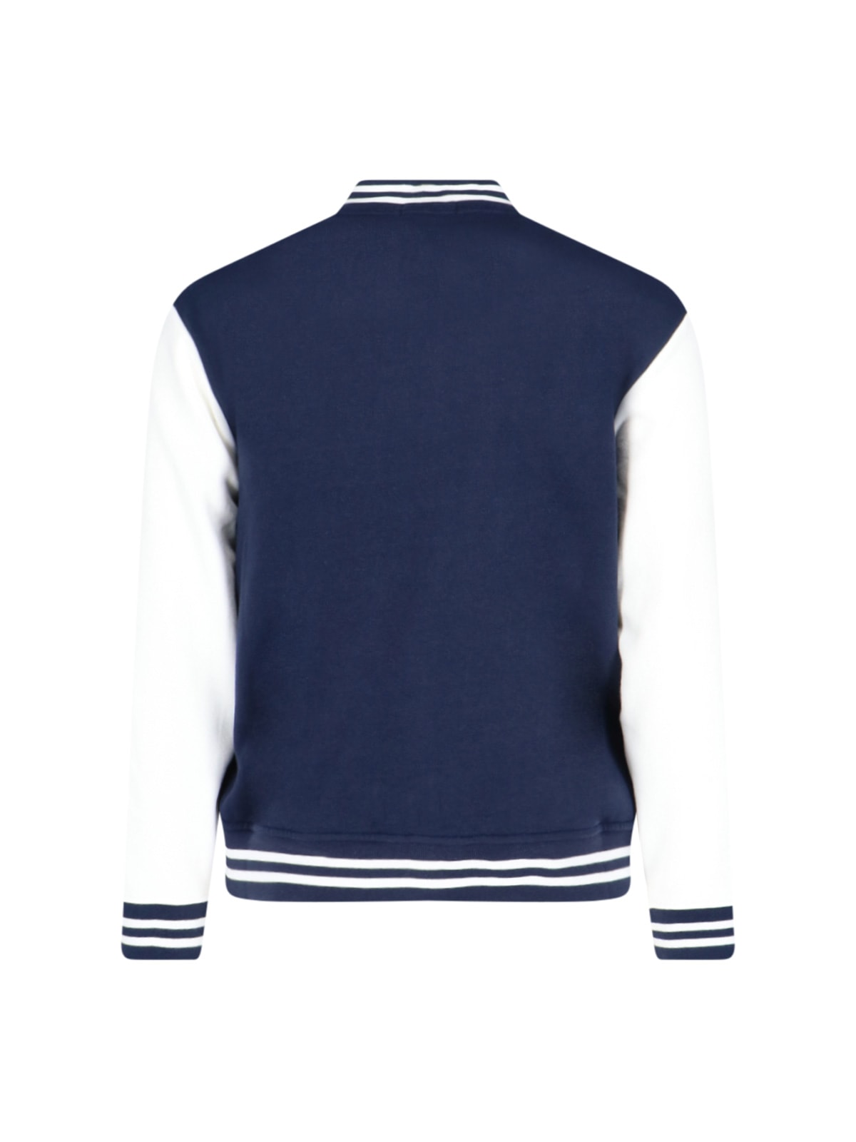 Shop Polo Ralph Lauren Varsity Logo Jacket In Blue