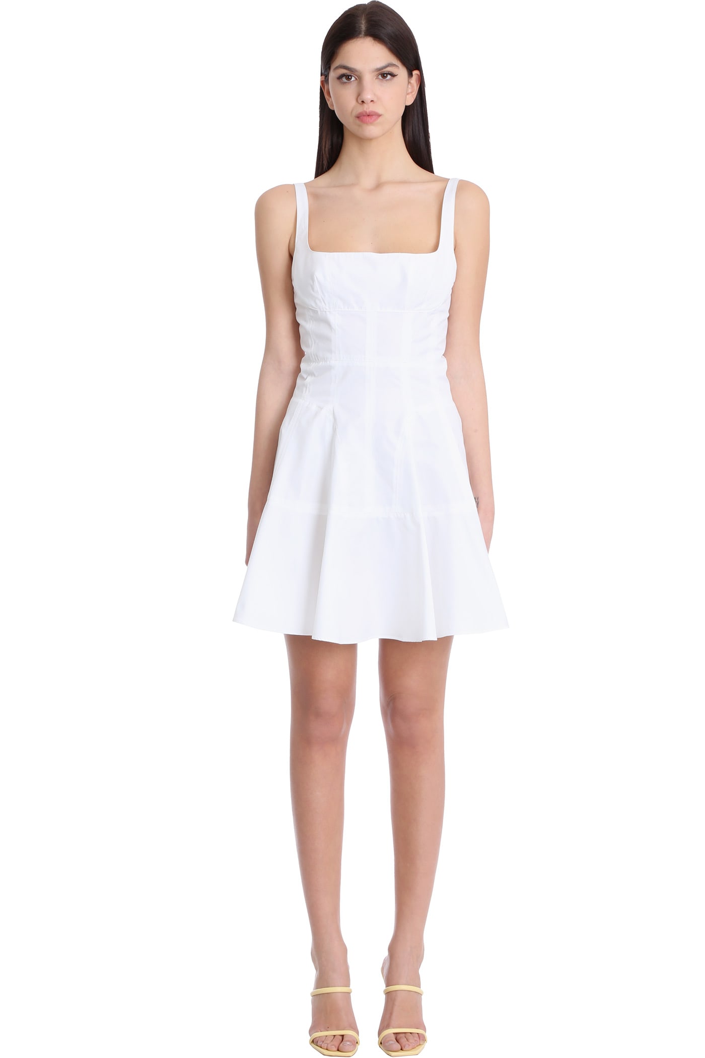 Photo of  Giovanni Bedin Dress In White Cotton- shop Giovanni Bedin Dresses online sales
