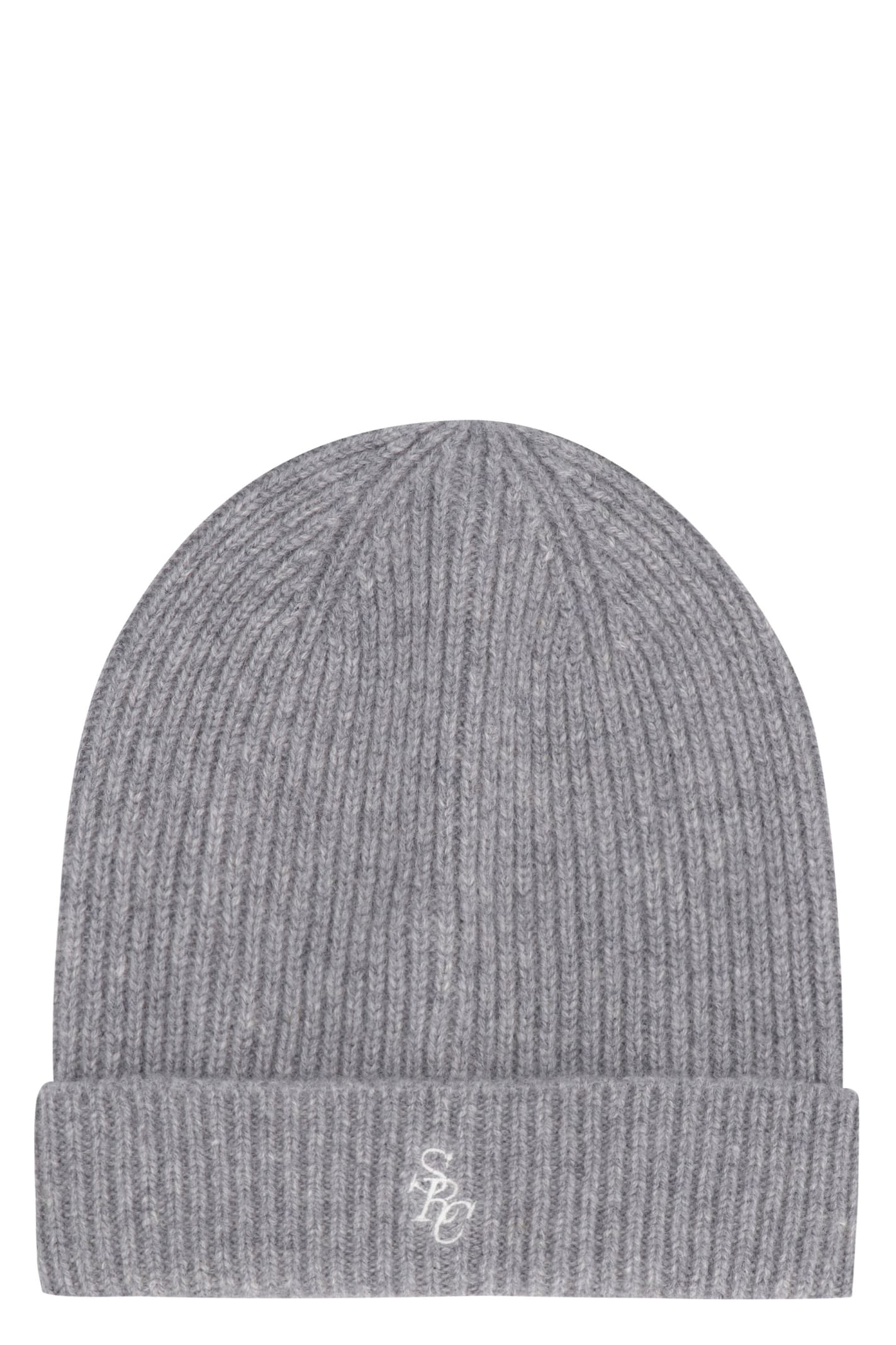 Sporty & Rich Logo Wool Beanie