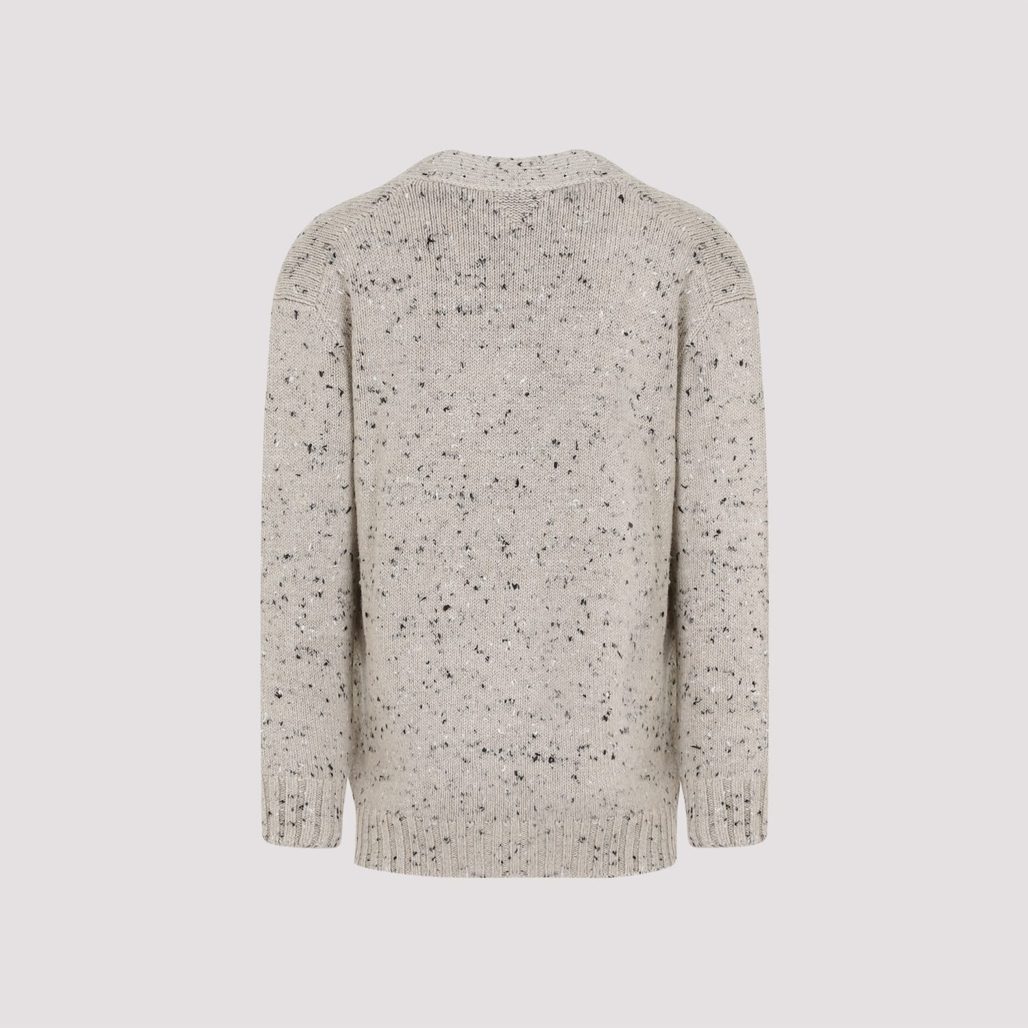 Shop Bottega Veneta Embroidered Cardigan In Dove