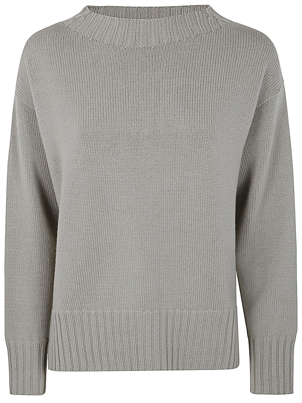 Shop Drumohr Long Sleeves Crew Neck Oversized Sweater In Celadon Green