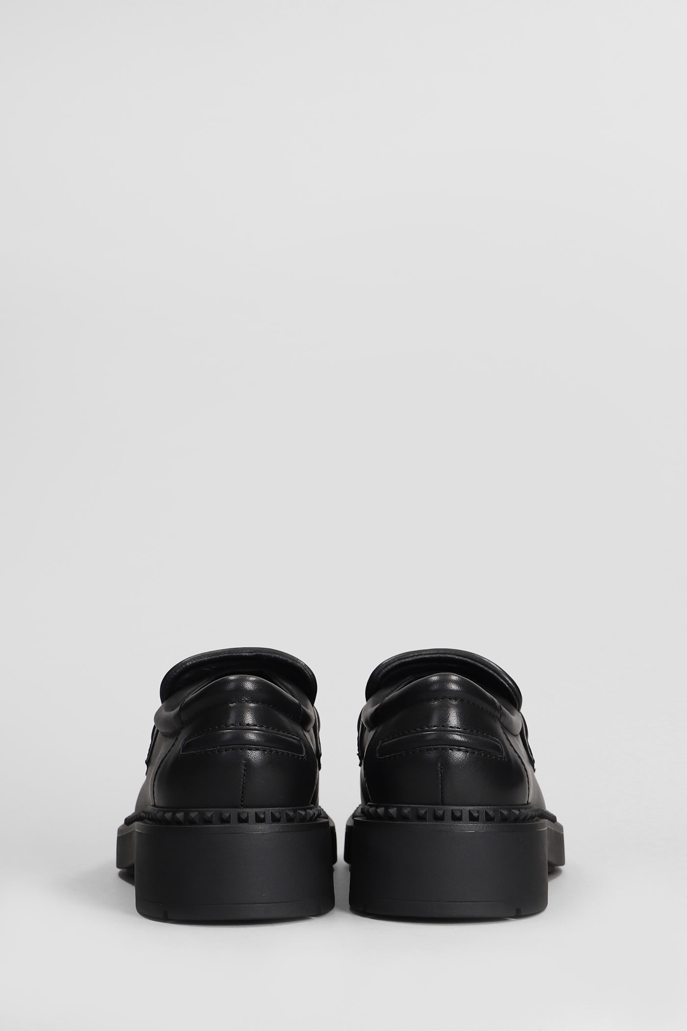 Shop Ash Miracle Loafers In Black Leather