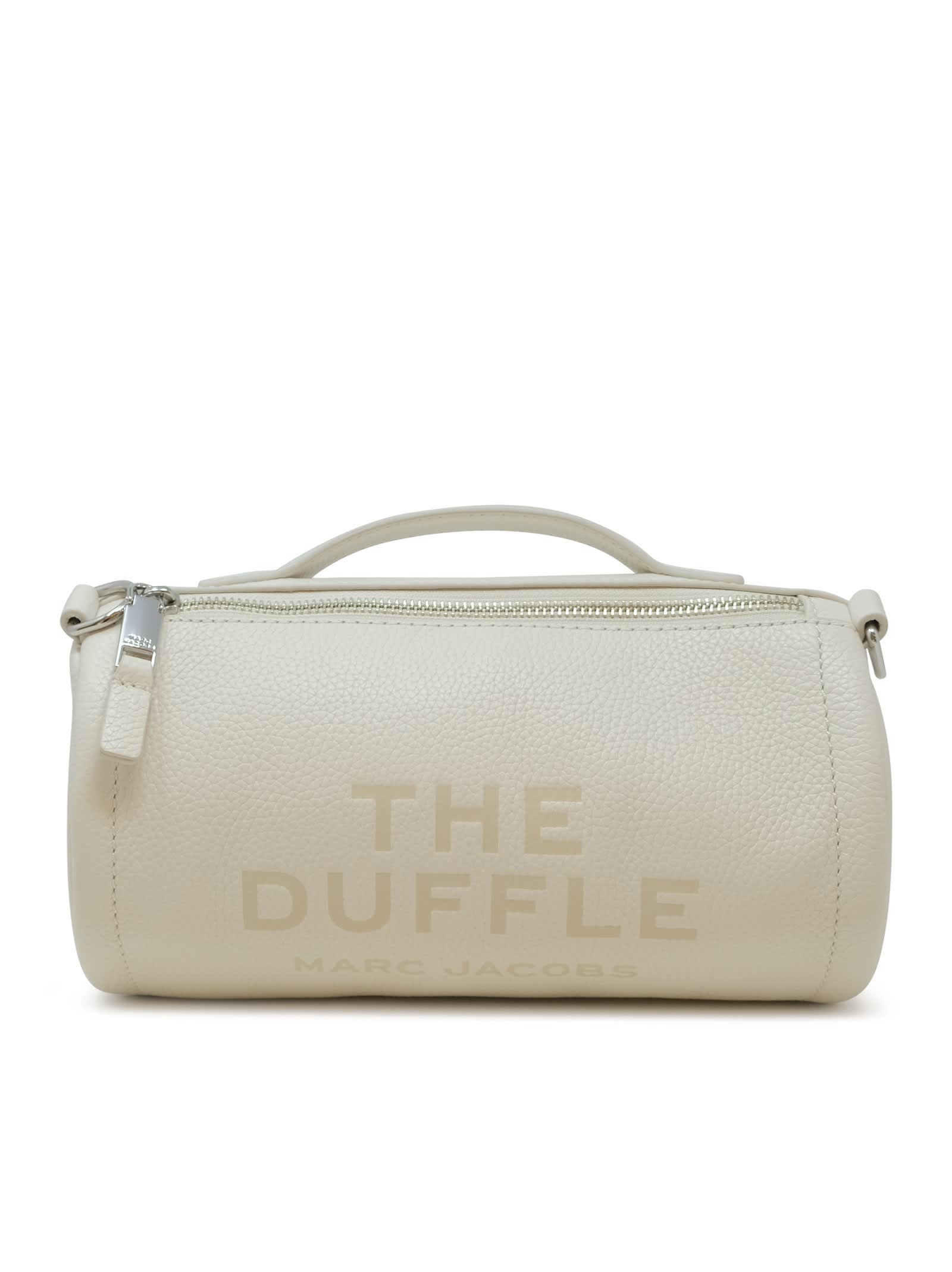 Shop Marc Jacobs White Leather The Duffle Bag