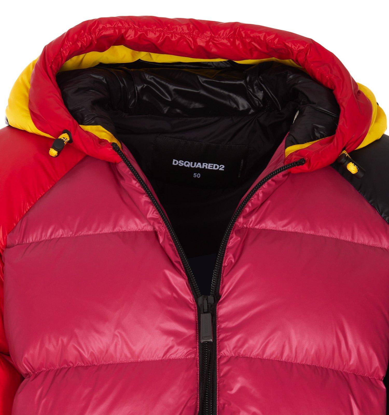 Shop Dsquared2 Crest Puffer Jacket In Red