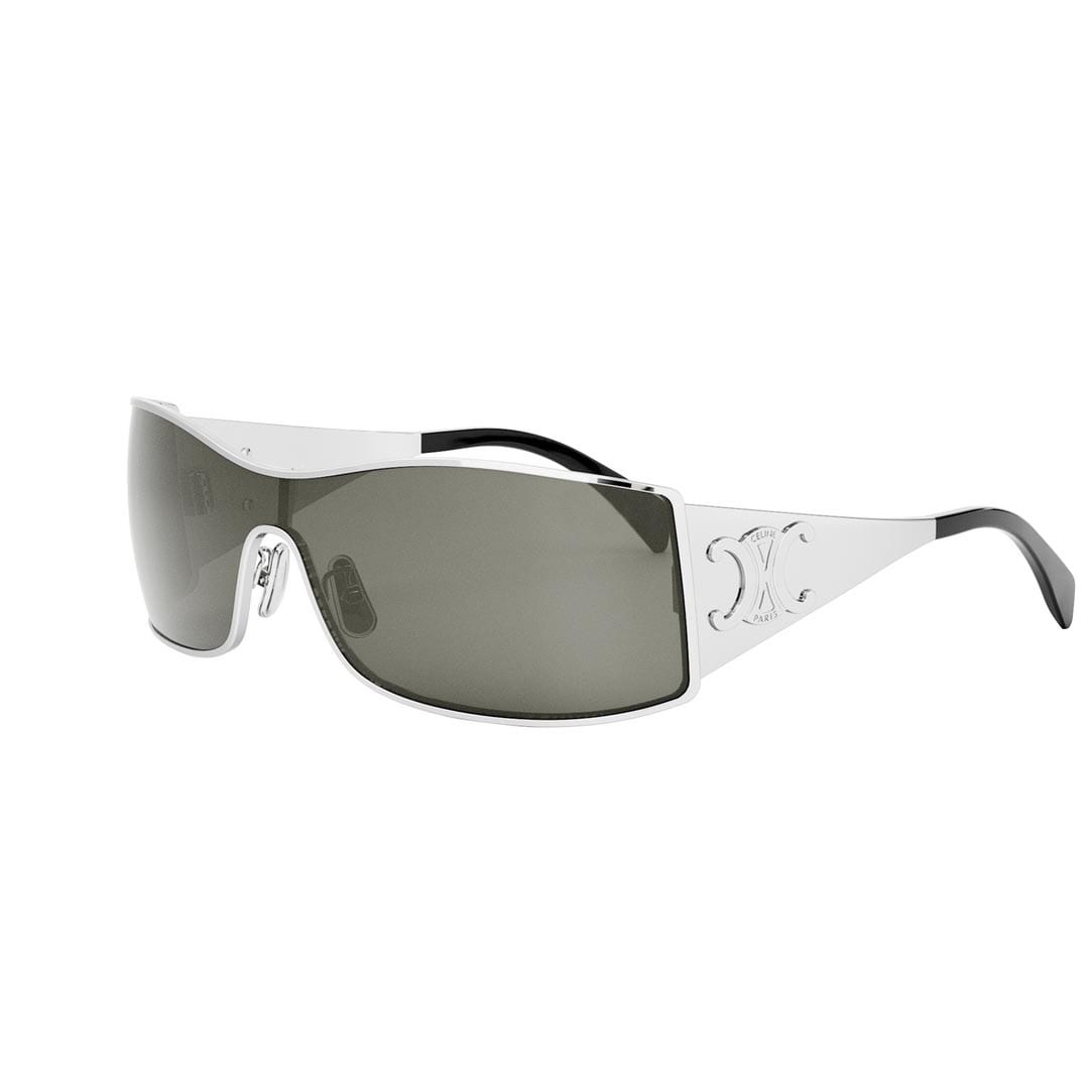 Shop Celine Sunglasses In Silver/grigio