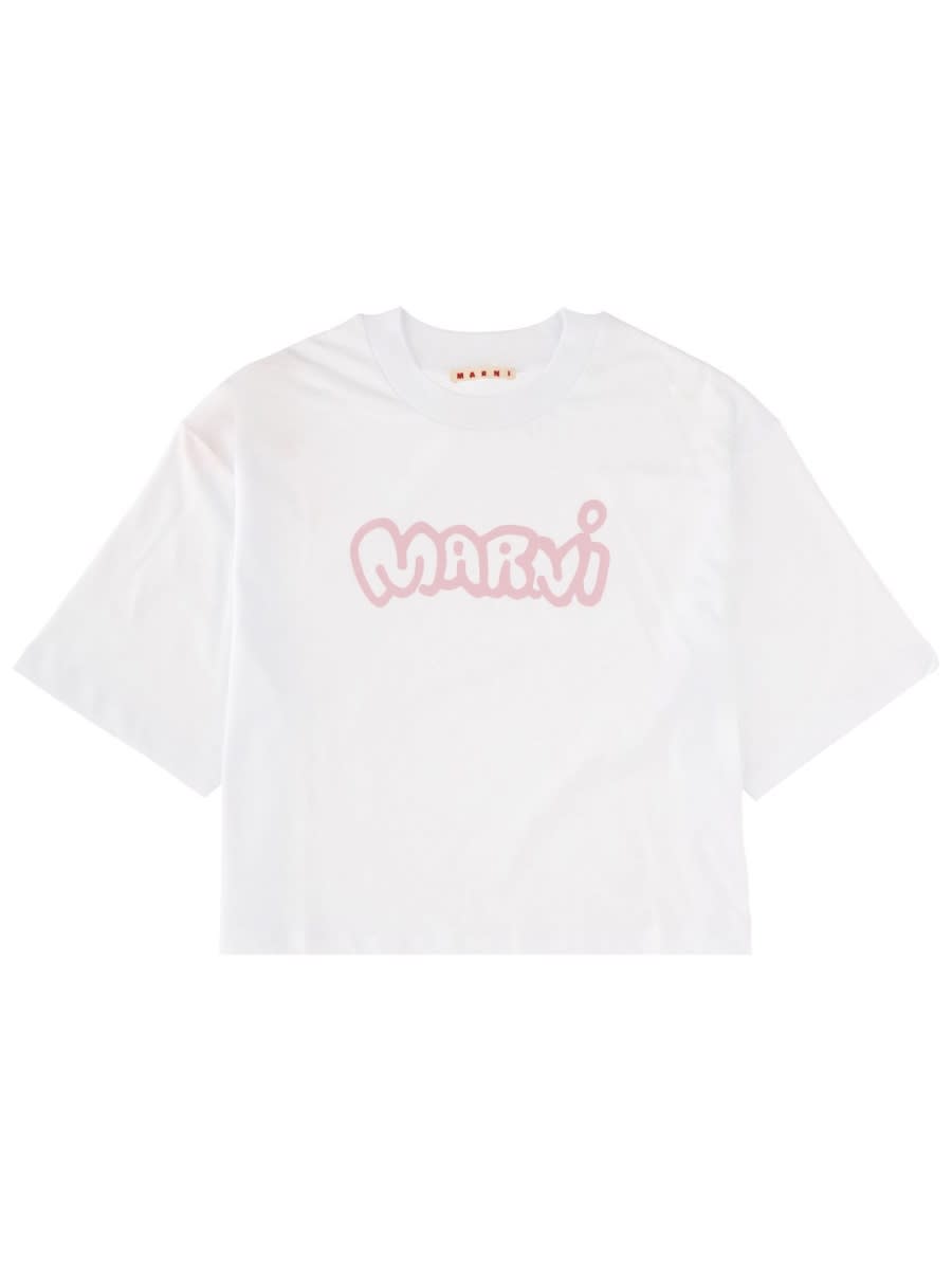 Marni T-shirt With Logo In White