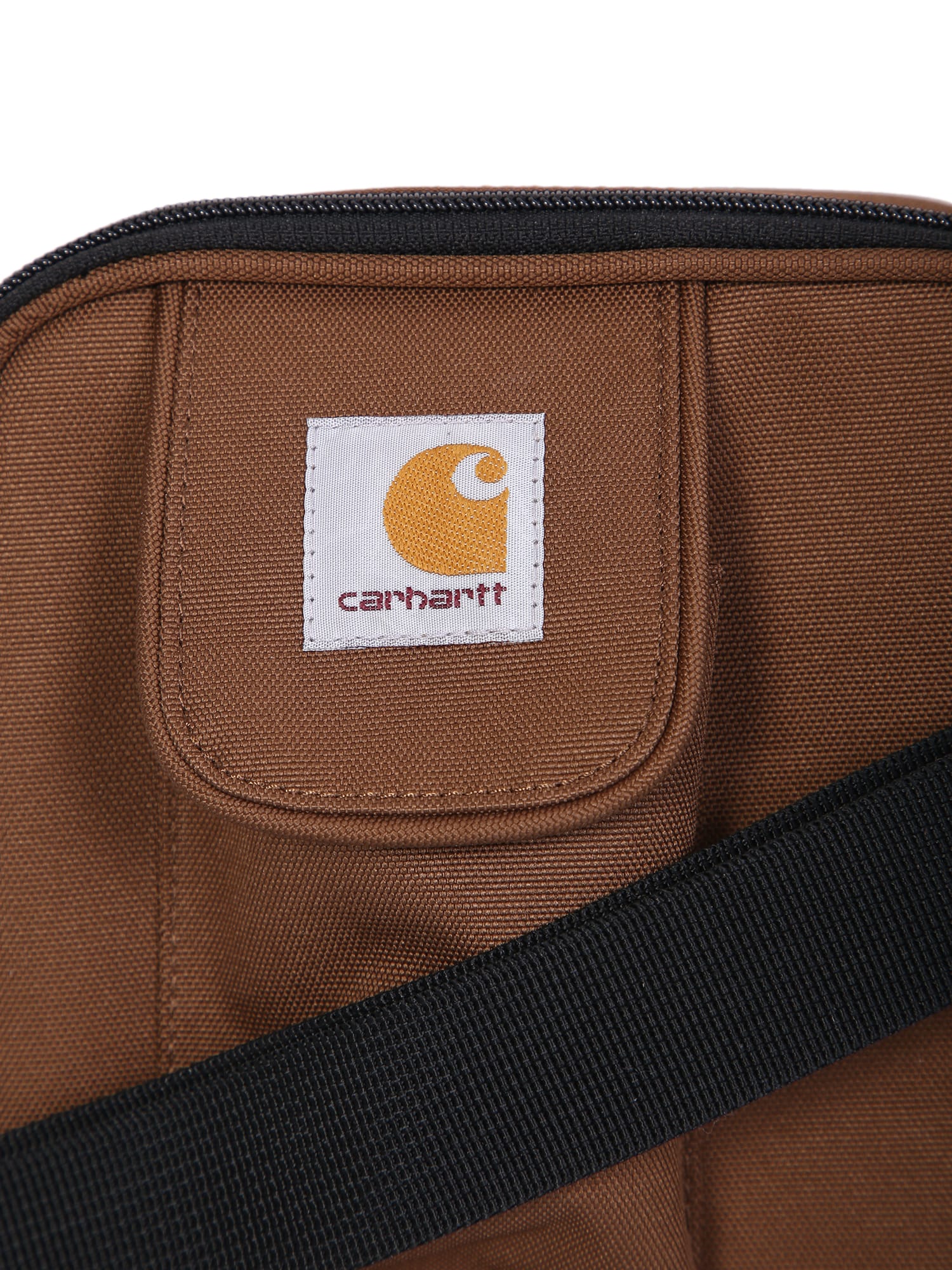 Shop Carhartt Essential Small Shoulder Bag Camel In Brown