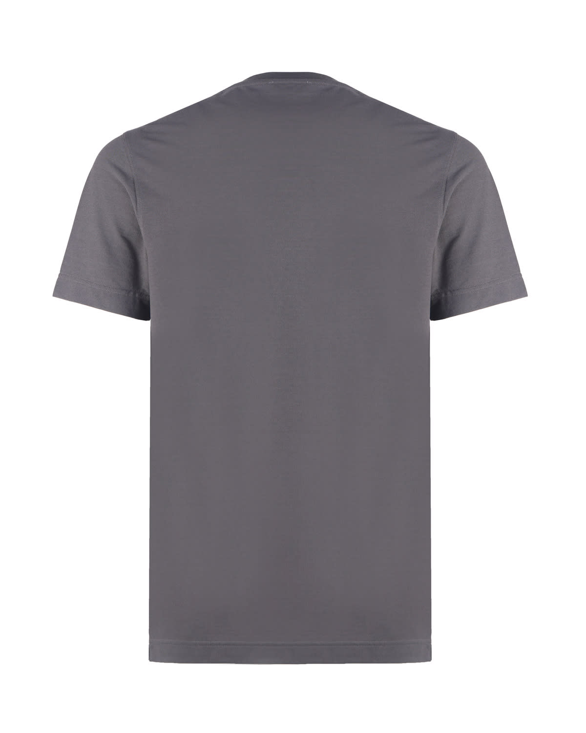 Shop Zanone Cotton T-shirt In Grey