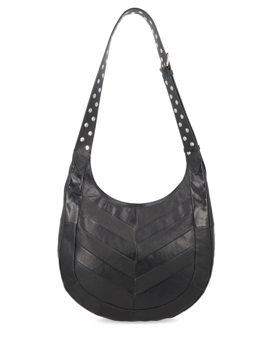 Valentino Garavani  Garavani Hoboho Small Hobo Bag In Chevron-patterned Nappa Leather Woman In Black