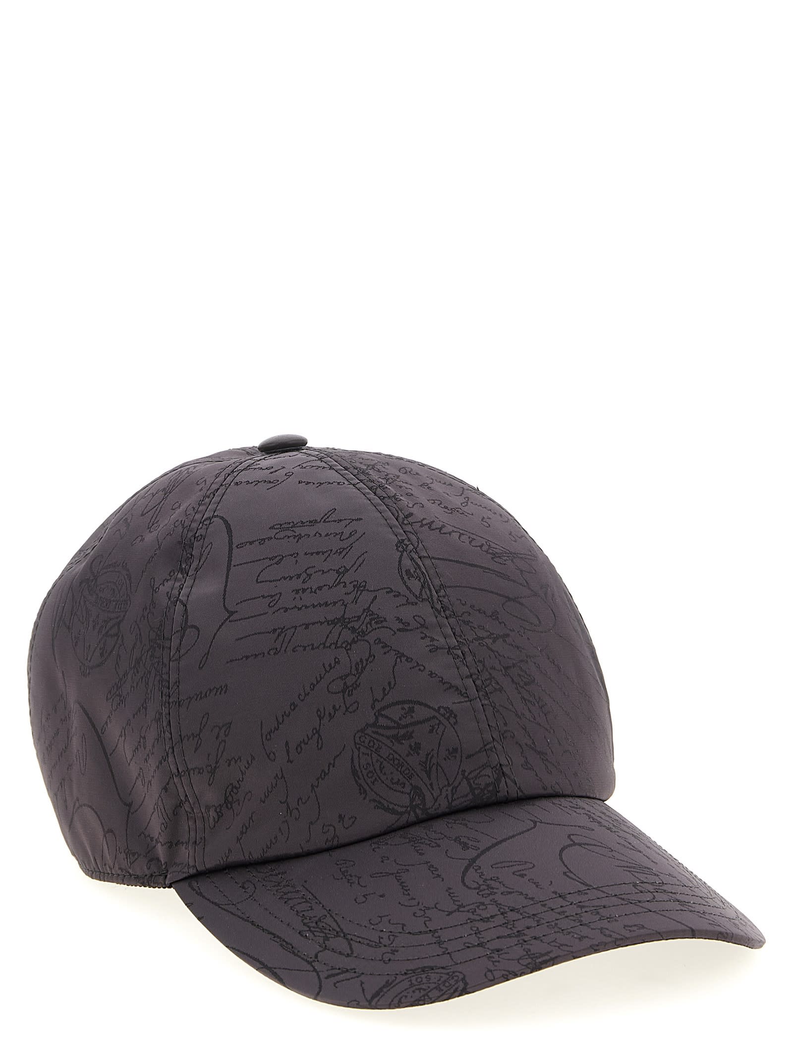 Berluti Grey Scritto Baseball Hat In Gray