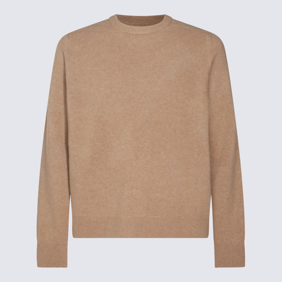 Shop Maison Margiela Beige Wool Knitwear