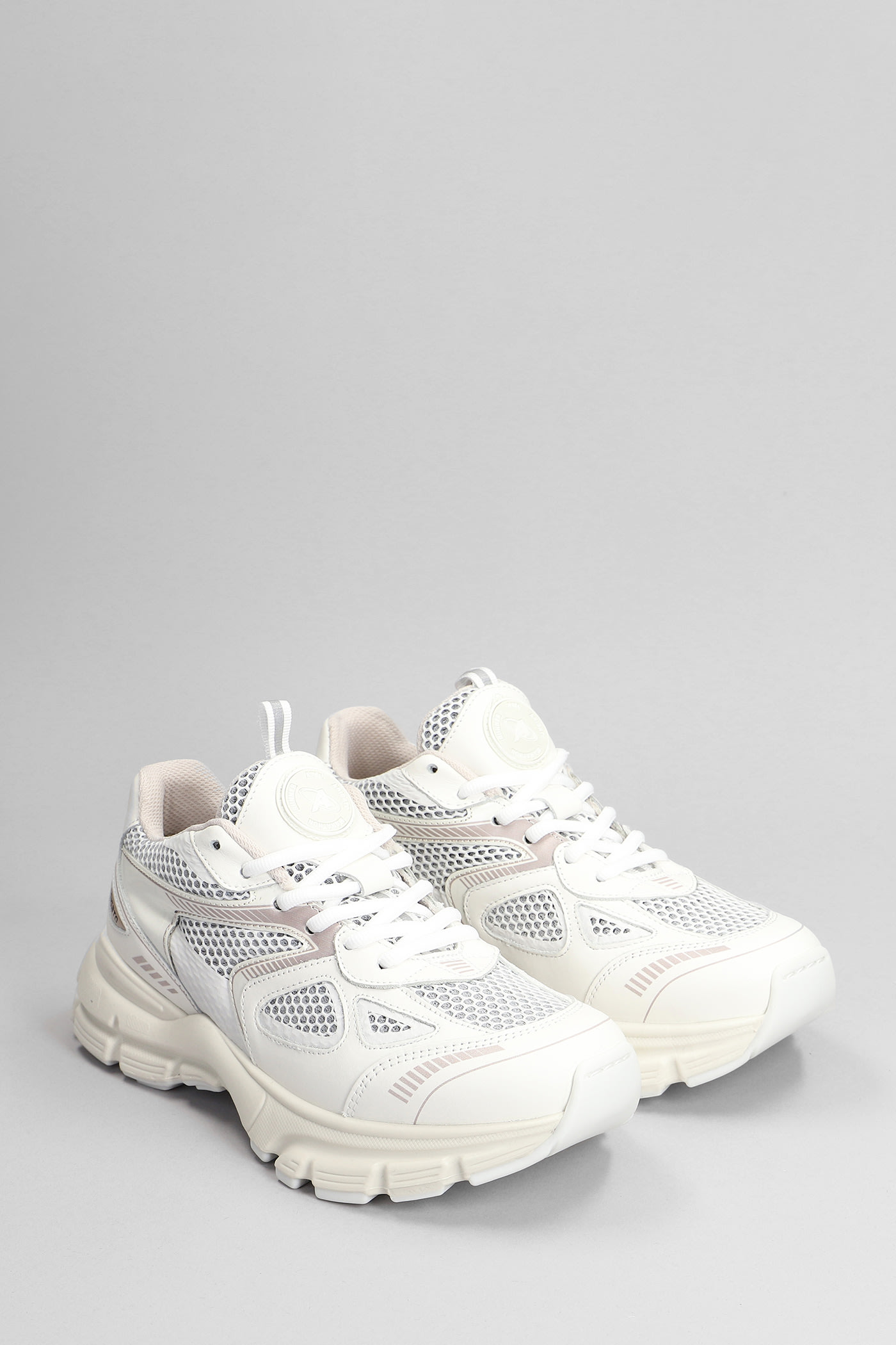 Shop Axel Arigato Marathon Sneakers In White Synthetic Fibers