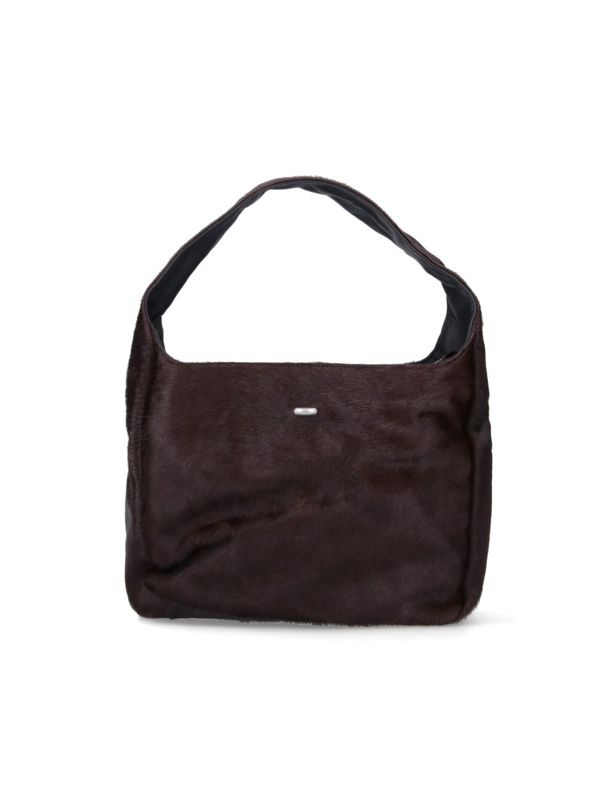 Our Legacy Luxurious Shoulder Bag Fur Texture In Brown