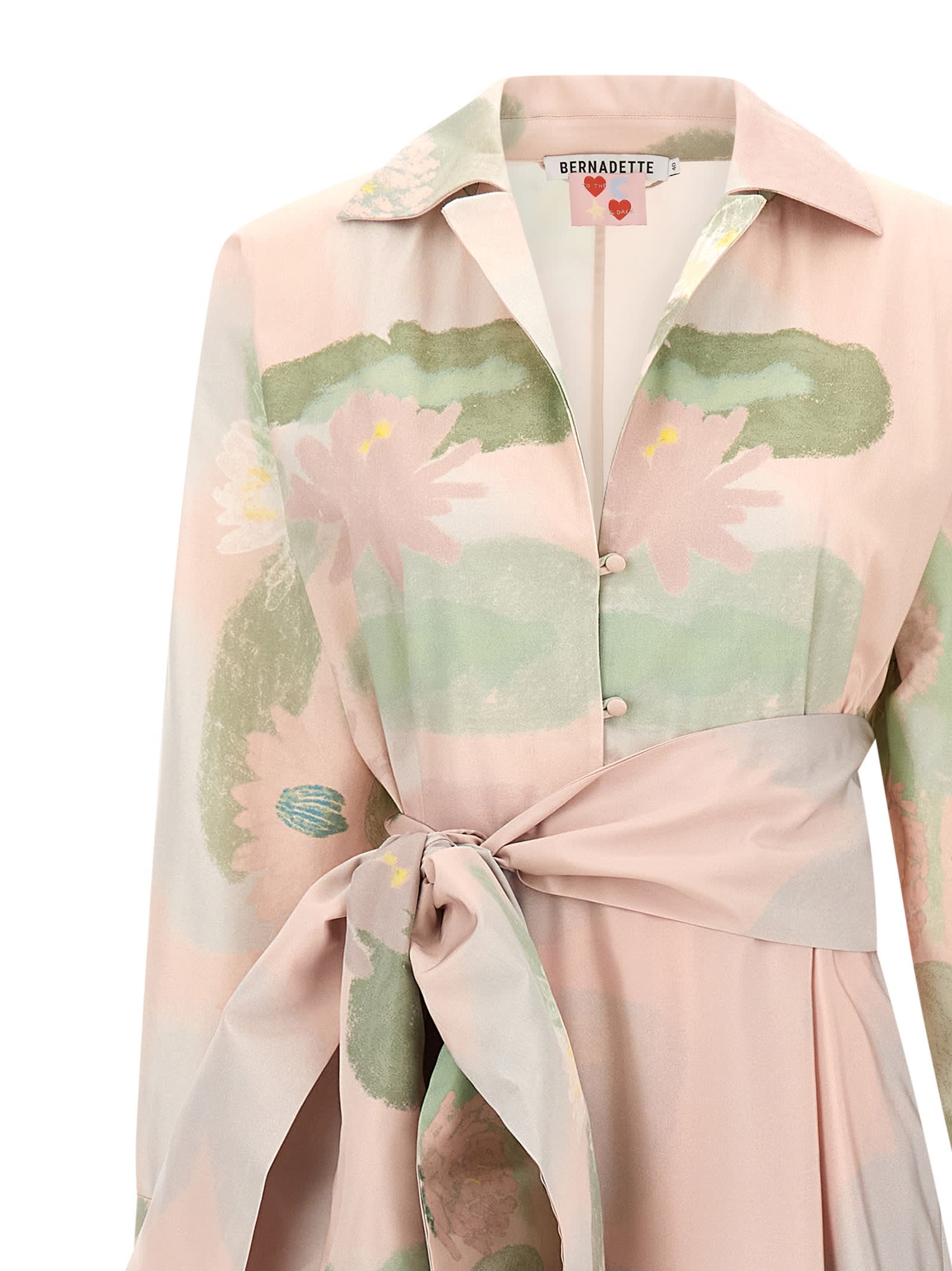 Bernadette Beatrice Floral-pattern Maxi Shirt Dress In Multi
