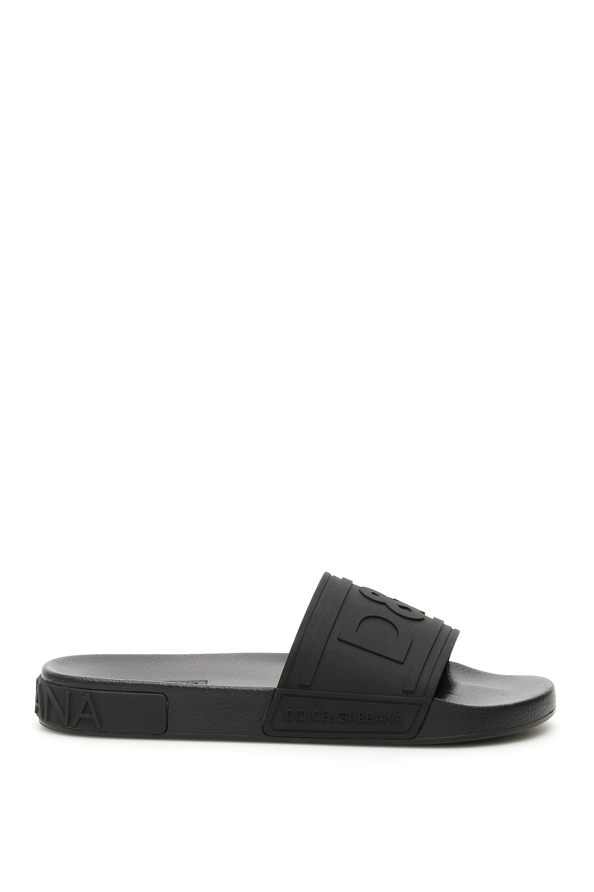 DOLCE & GABBANA RUBBER D & G SLIDES,11221228
