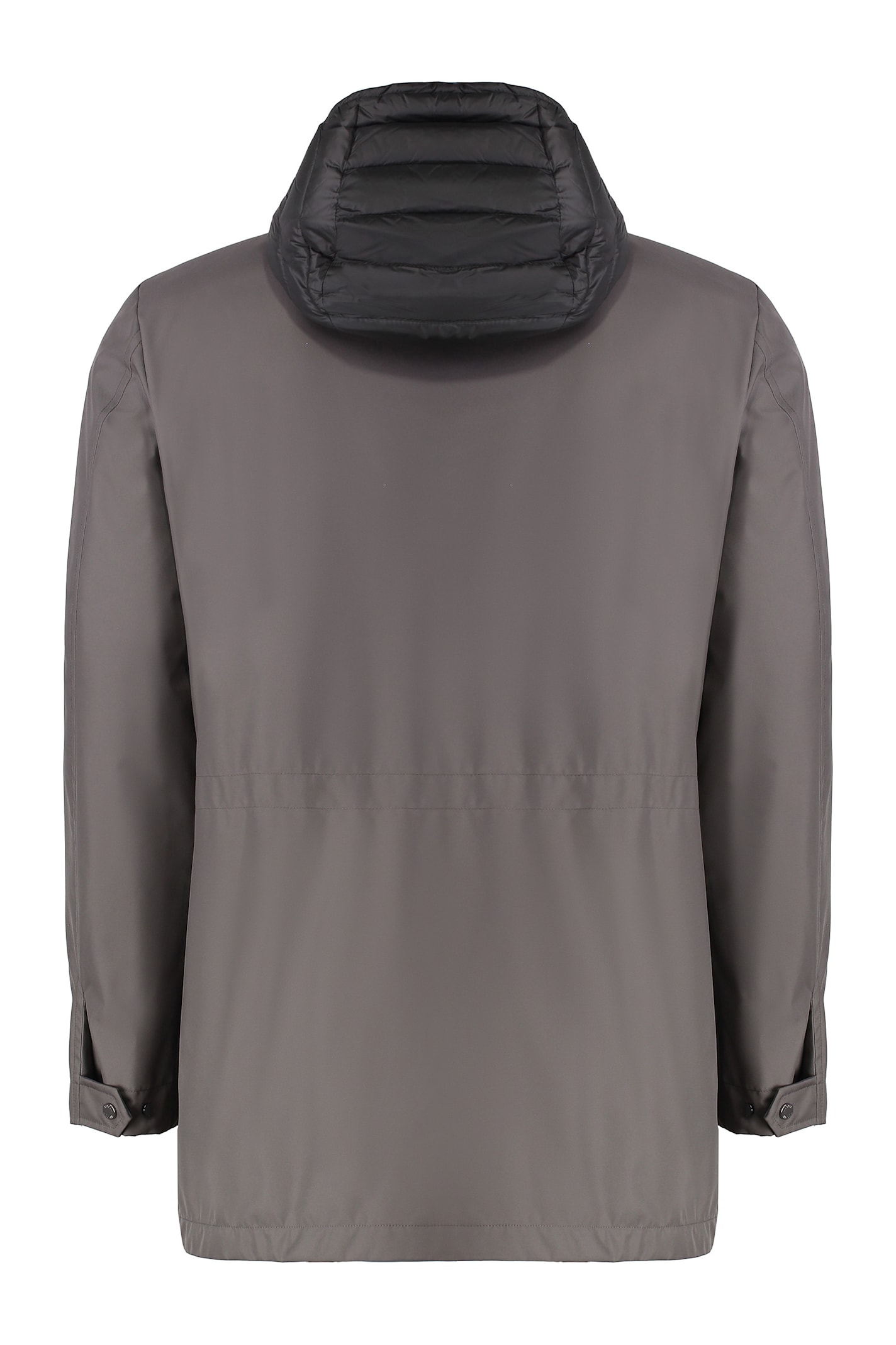 Moorer Tenno Technical Fabric Parka In Turtledove
