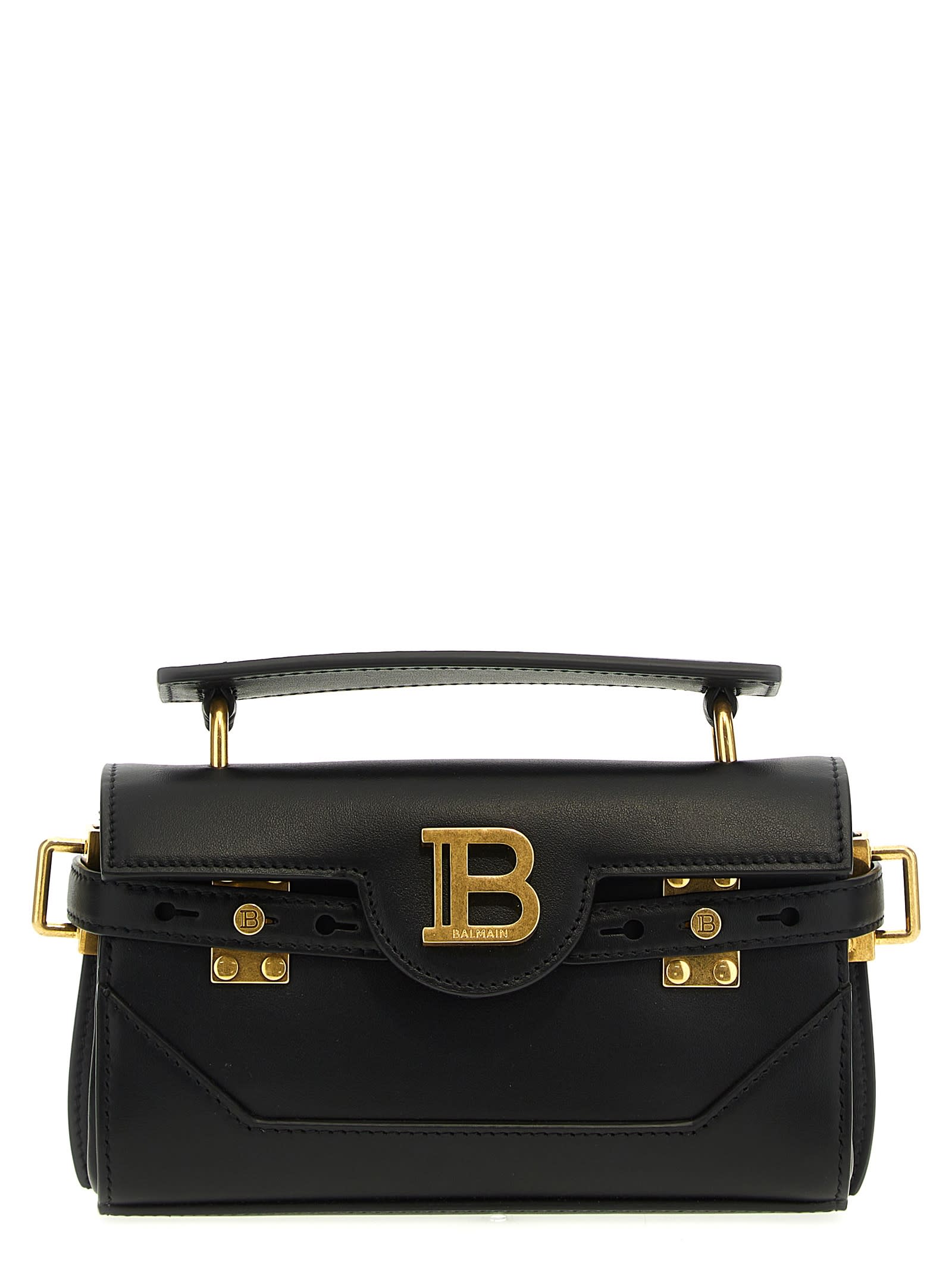 Shop Balmain B-buzz 19 Handbag In Noir