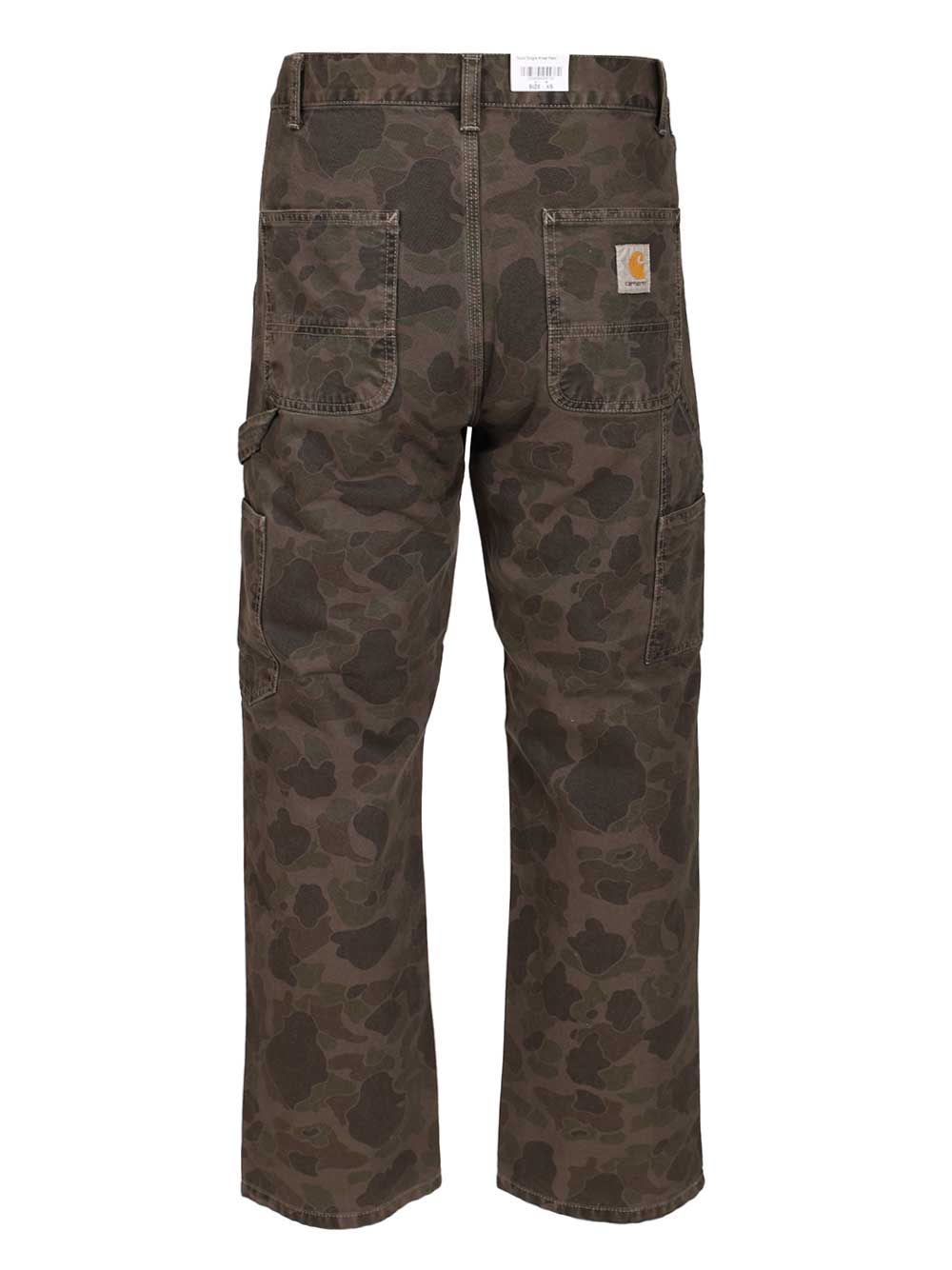 Carhartt Duck Single Knee Jeans Camouflage In Green
