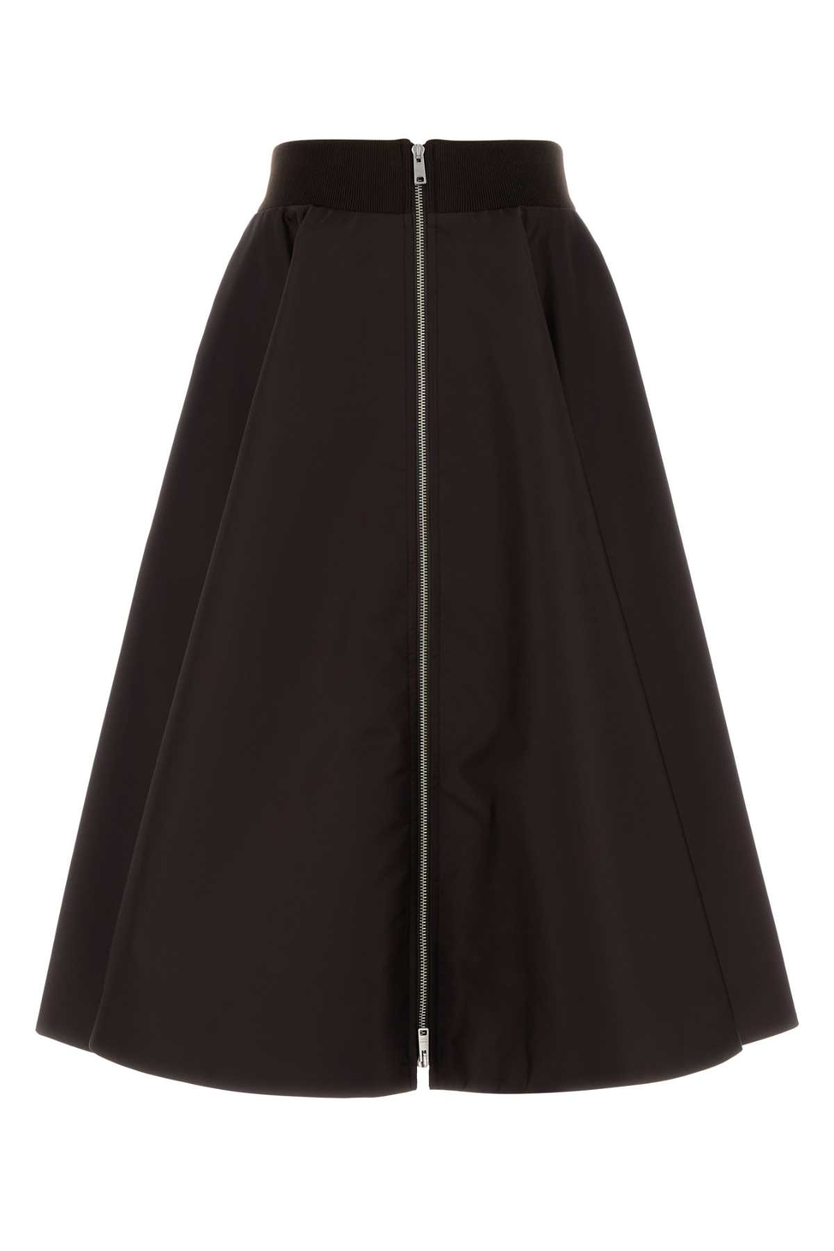 Dark Brown Re-nylon Skirt