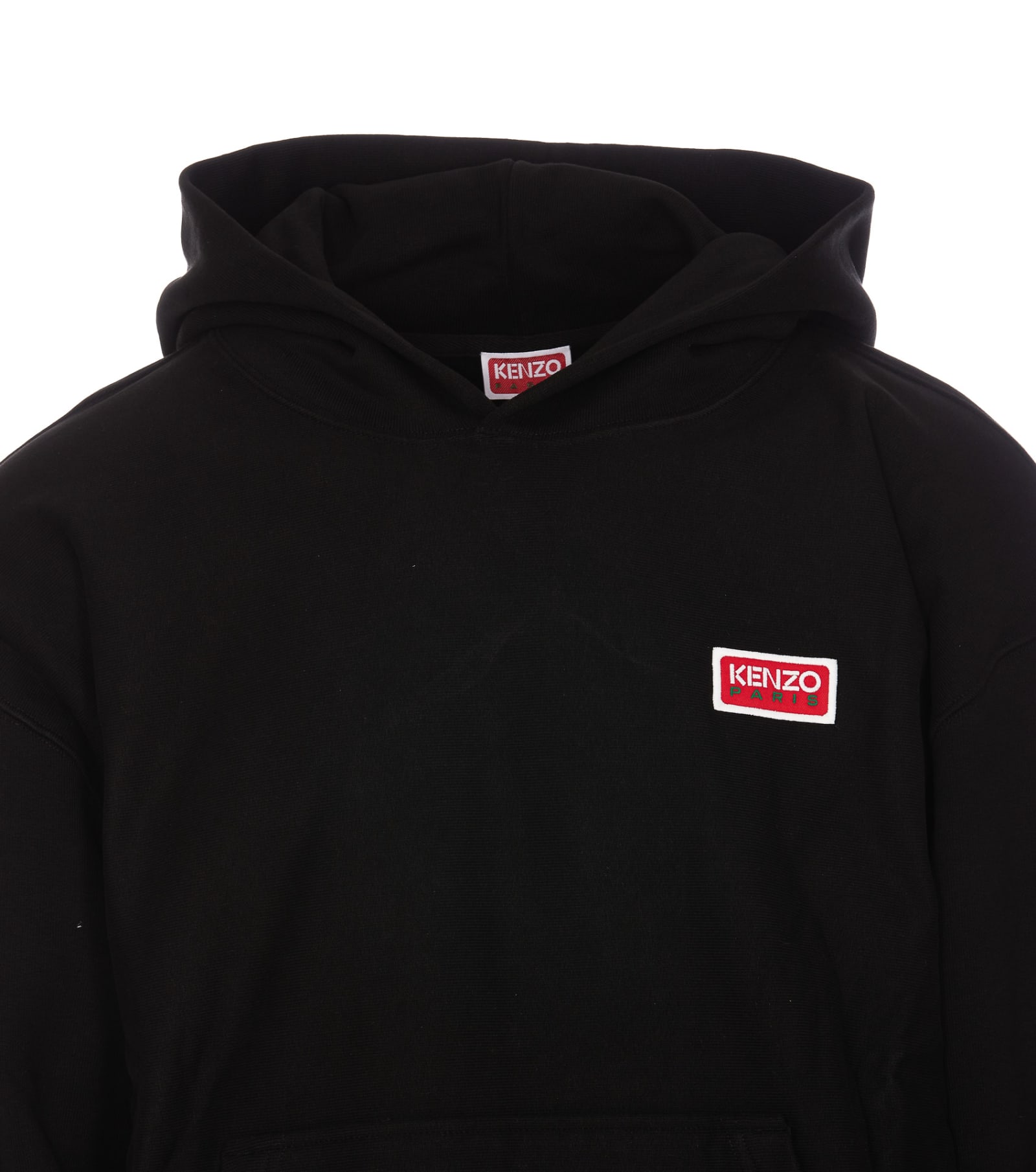 Shop Kenzo Paris Oversized Hoodie In Black