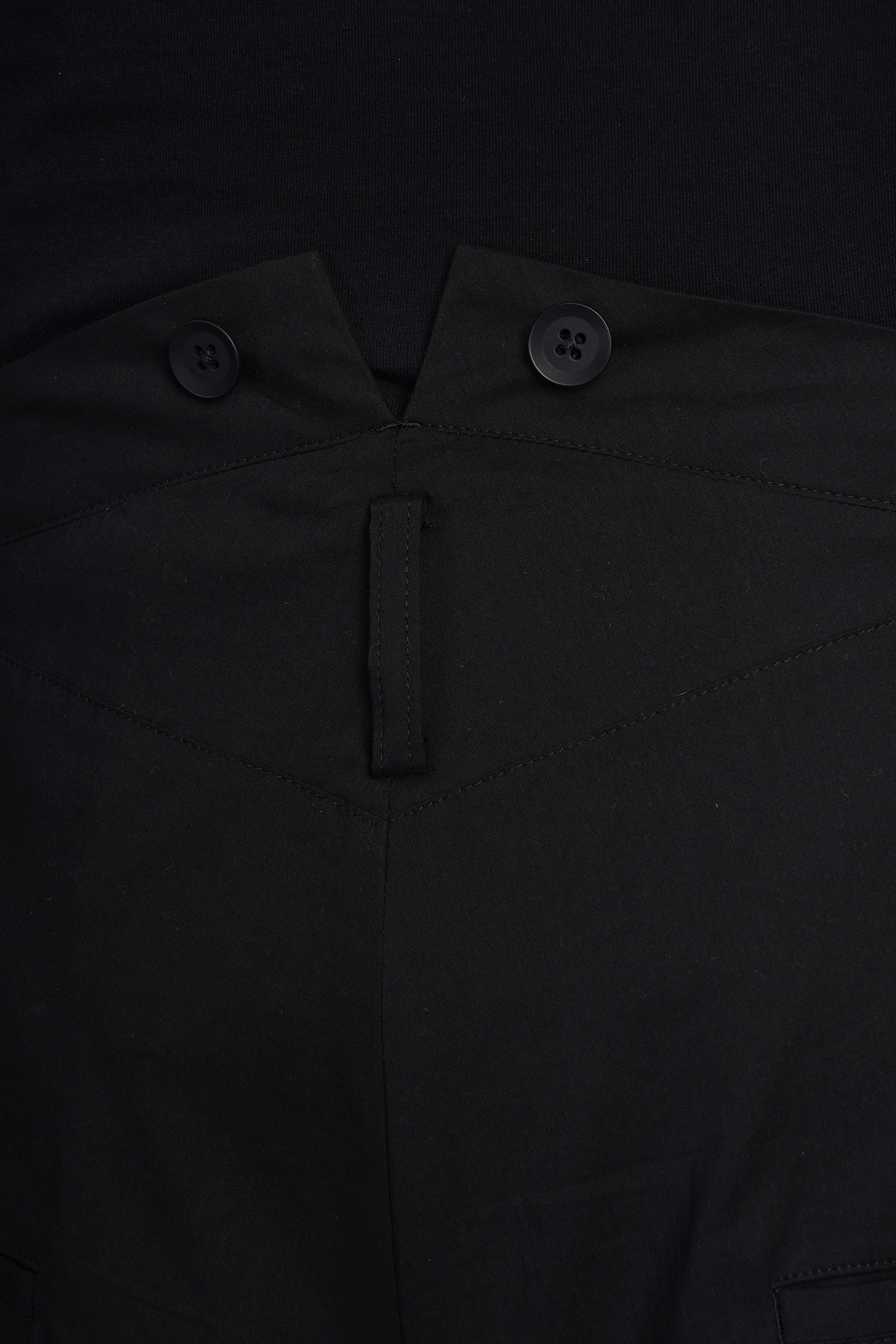 Shop Yohji Yamamoto Pants In Black Cotton