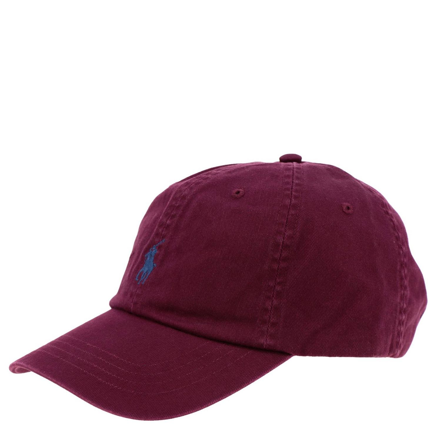 burgundy polo hat