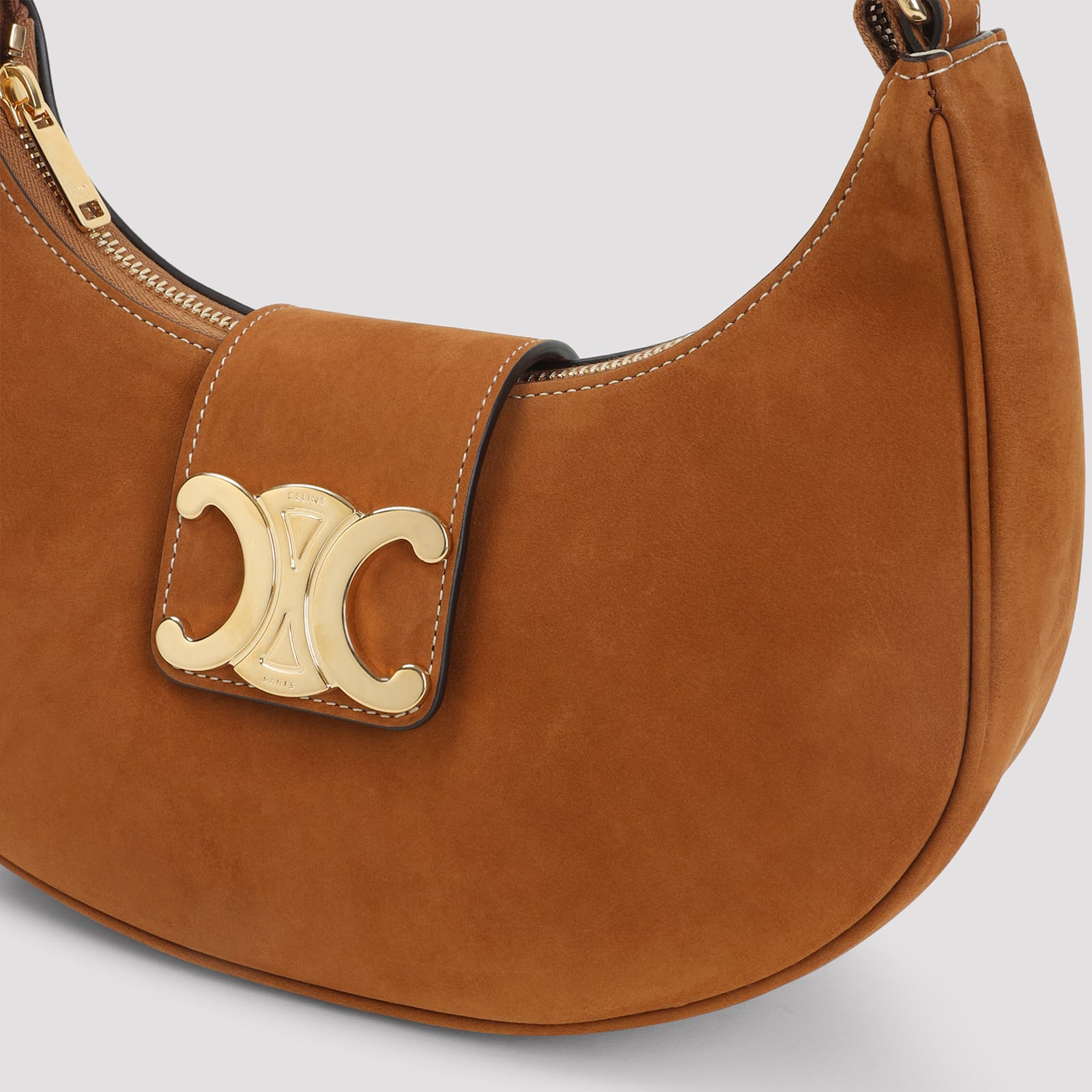 Celine Medium Triomphe Ava Strap Adjustable In Brown