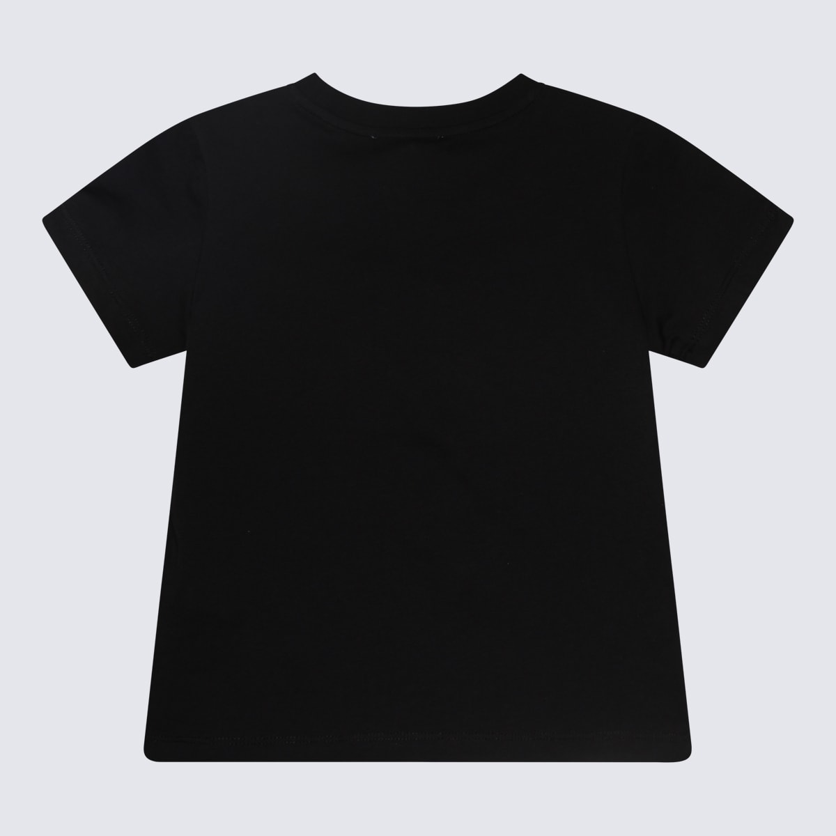 Shop Moschino Black Multicolour Cotton T-shirt In Nero