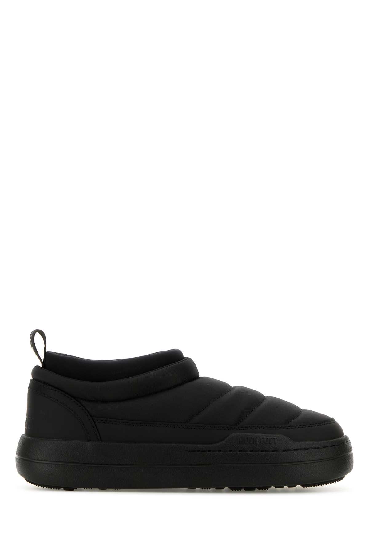 Black Nylon Park Soft Ankle Boots