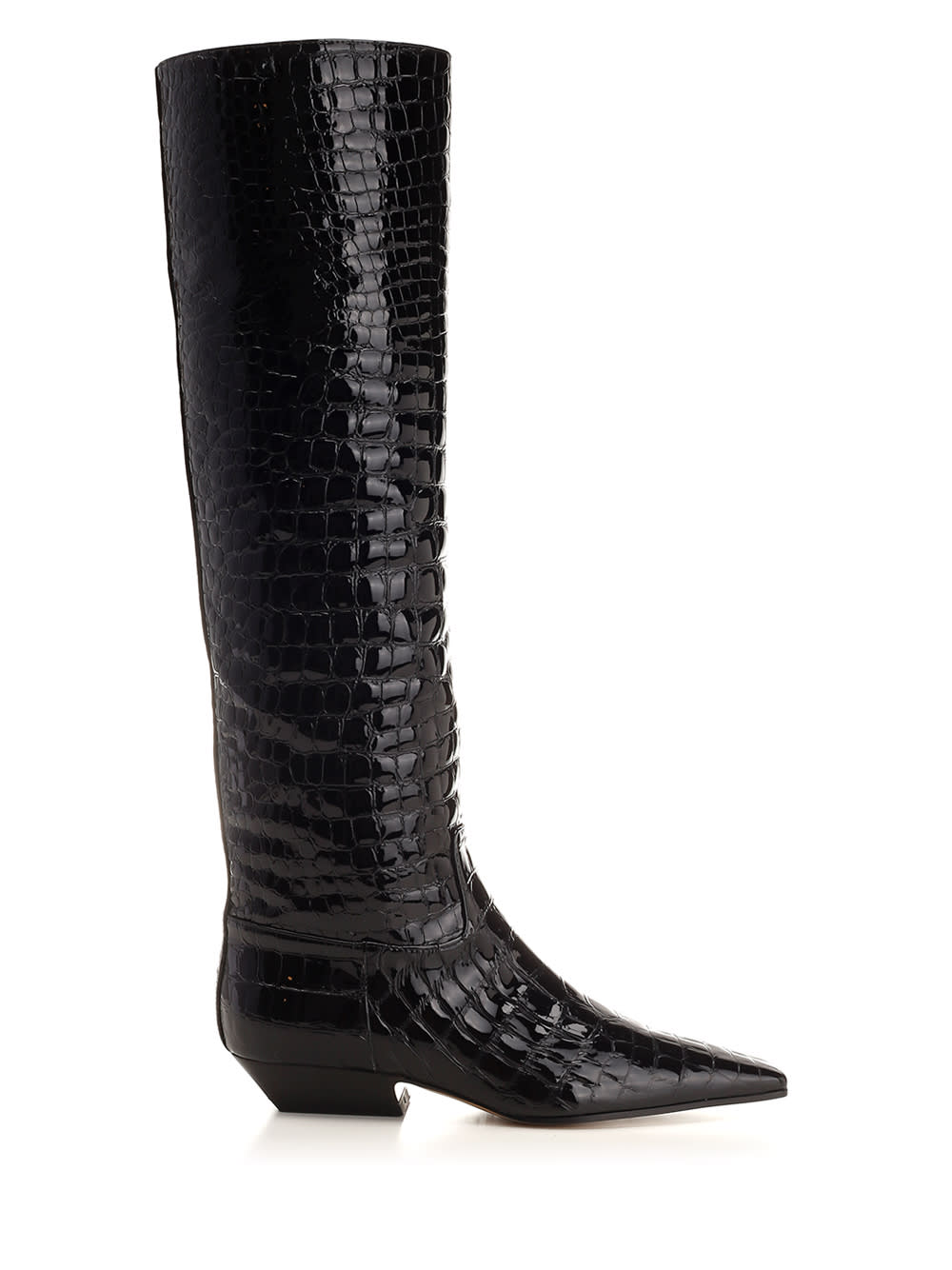 Khaite Embossed Leather High Boots