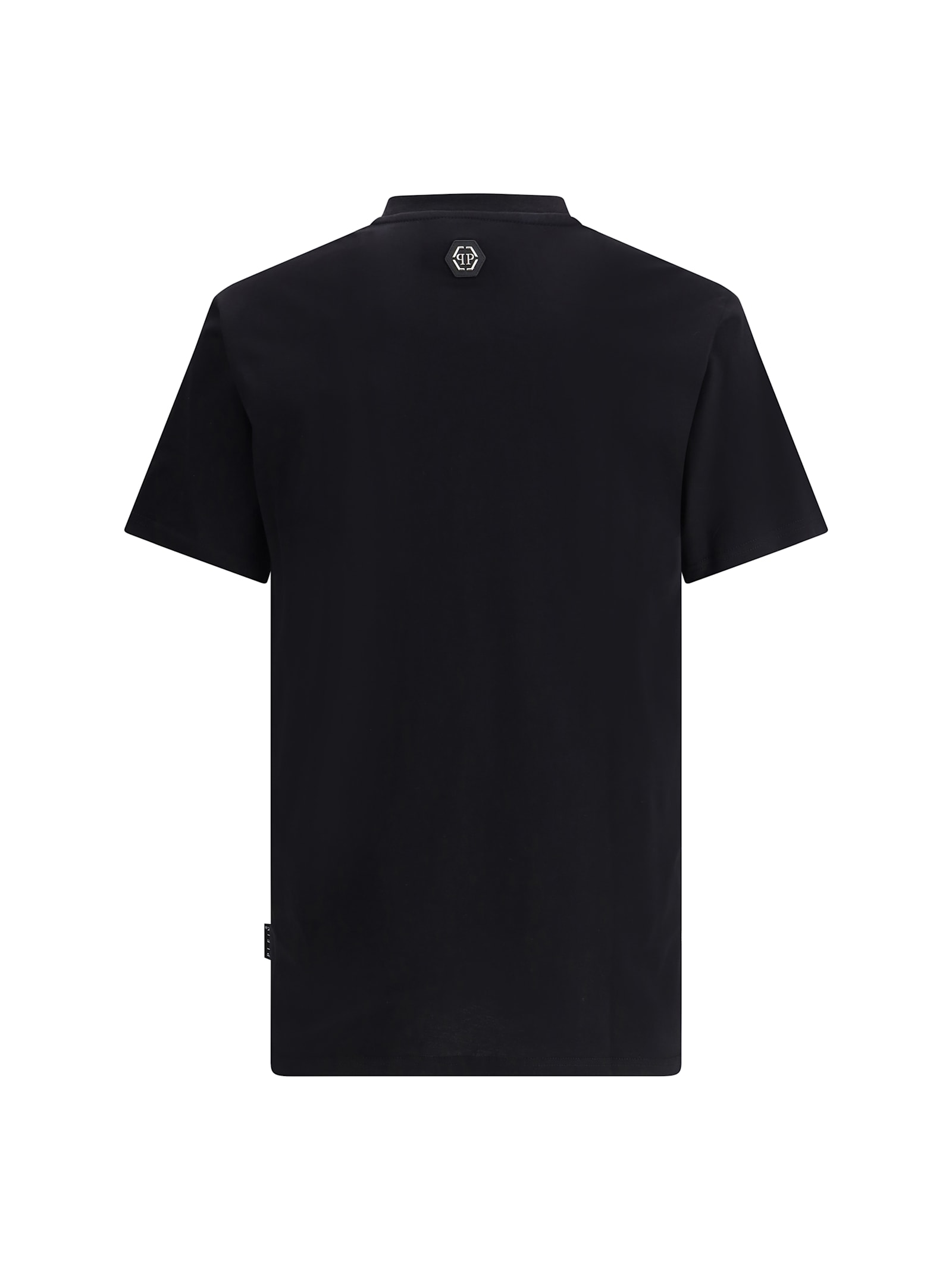 Shop Philipp Plein Logoed T-shirt In Black